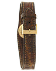 Cartier - Cartier Yellow Gold Leather Watch, As Seen in George Gordons Cartier Book - The Keystone Watches