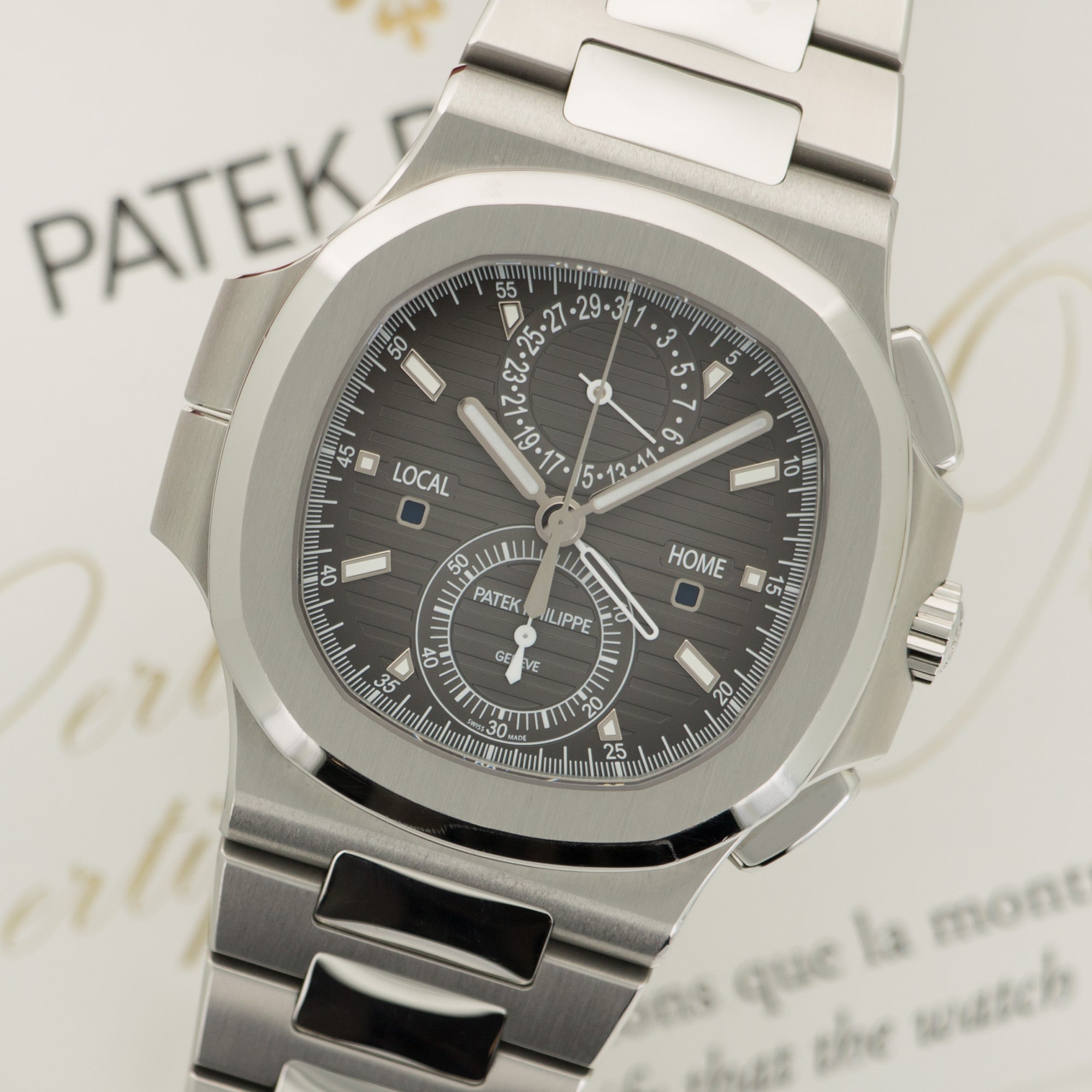 Patek Philippe - Patek Philippe Nautilus Travel Time Chronograph Watch Ref. 5990 - The Keystone Watches