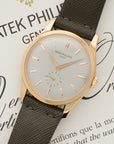 Patek Philippe - Patek Philippe Rose Gold Calatrava Watch Ref. 5196 - The Keystone Watches