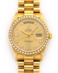 Rolex - Rolex Yellow Gold Day-Date Diamond Watch Ref. 18048 - The Keystone Watches
