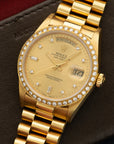 Rolex - Rolex Yellow Gold Day-Date Diamond Watch Ref. 18048 - The Keystone Watches