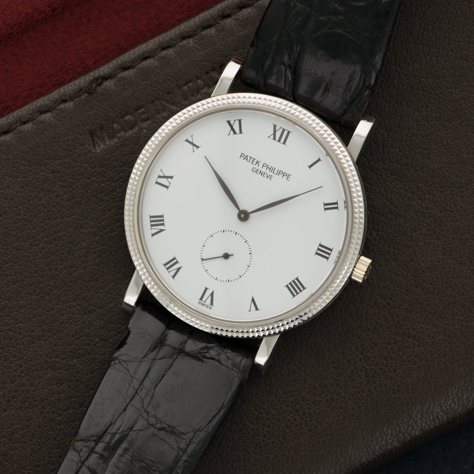Patek Philippe - Patek Philippe White Gold Calatrava Strap Watch Ref. 3919 - The Keystone Watches
