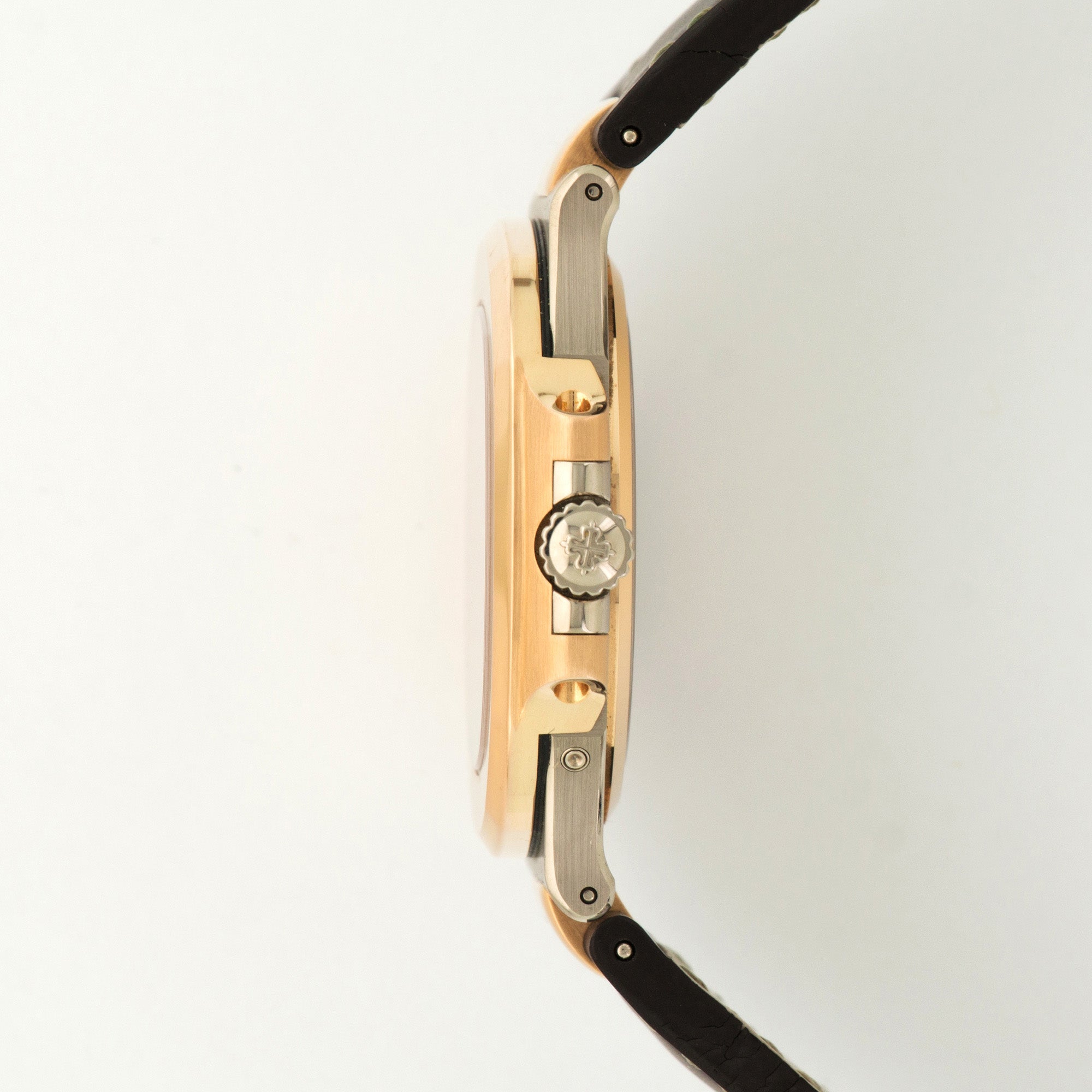 Patek Philippe - Patek Philippe White & Rose Gold Nautilus Moonphase Watch Ref. 5712GR - The Keystone Watches