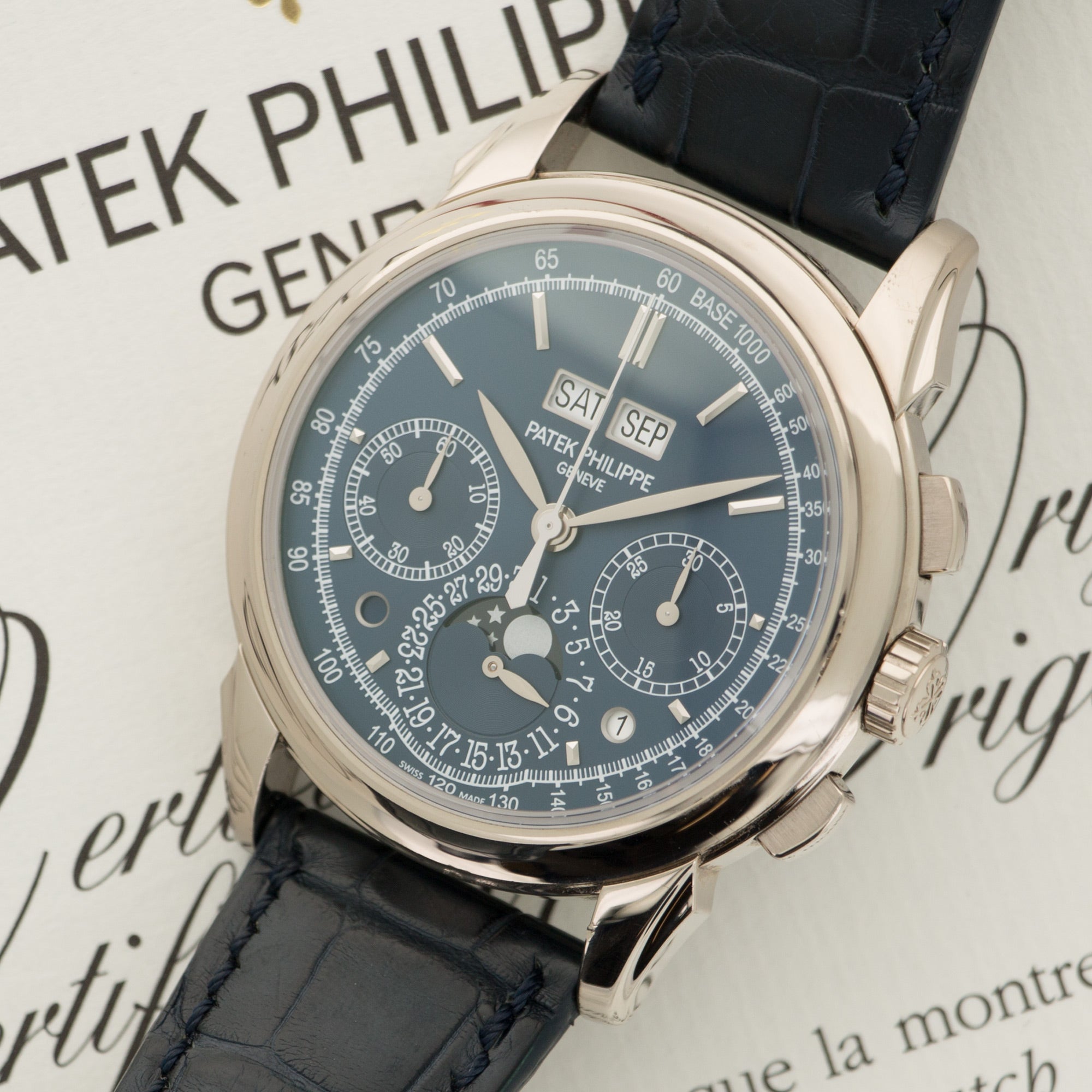 Patek Philippe - Patek Philippe White Gold Perpetual Calendar Watch Ref. 5270 - The Keystone Watches