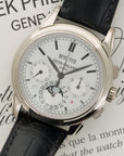 Patek Philippe - Patek Philippe White Gold Perpetual Calendar Chronograph Watch Ref. 5270 - The Keystone Watches