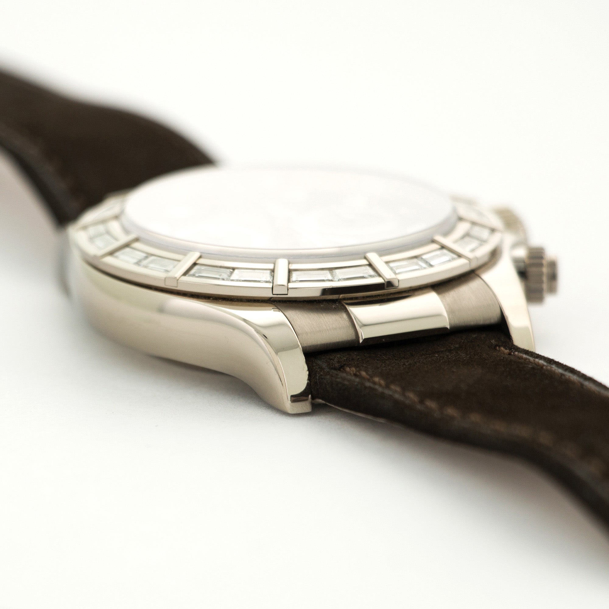 Rolex - Rolex White Gold Daytona Baguette Diamond Watch Ref. 116589 - The Keystone Watches