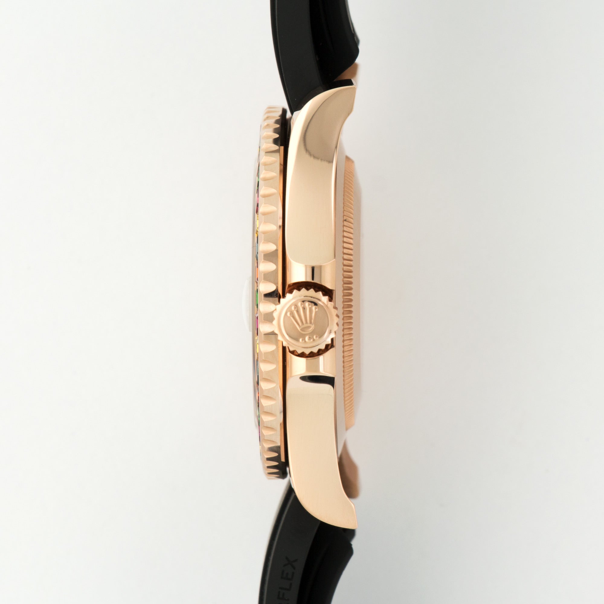Rolex - Rolex Rose Gold Yachtmaster Sapphire Watch Ref. 116695 - The Keystone Watches