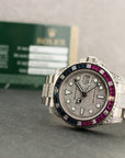 Rolex - Rolex White Gold GMT-Master II Sapphire Ruby Diamond Watch Ref. 116759 - The Keystone Watches