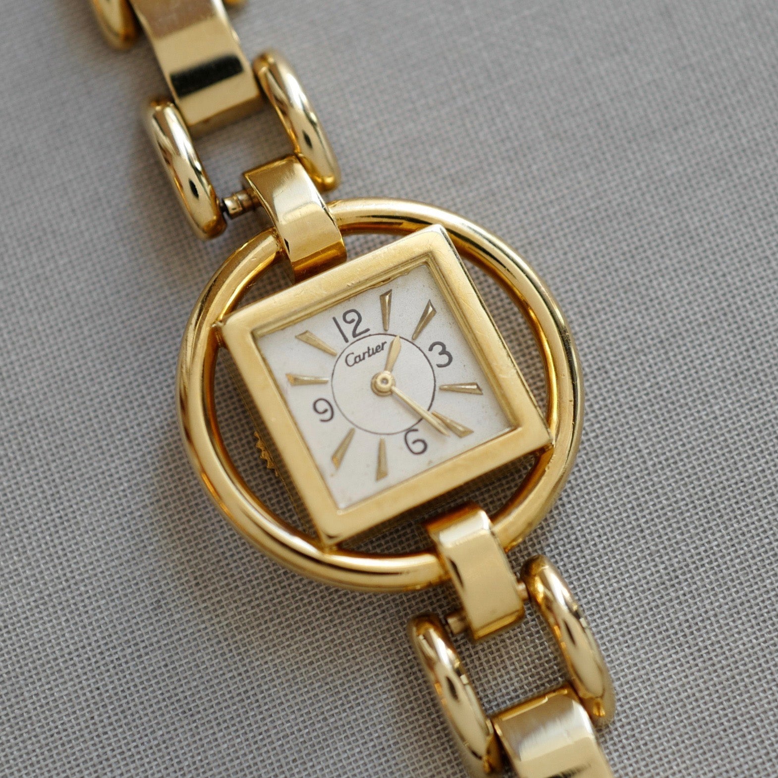 Cartier - Cartier Yellow Gold Unusual Bracelet Watch - The Keystone Watches