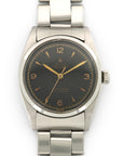 Rolex - Rolex Stainless Steel Explorer Black Gilt Ref. 6352 - The Keystone Watches