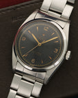 Rolex - Rolex Stainless Steel Explorer Black Gilt Ref. 6352 - The Keystone Watches
