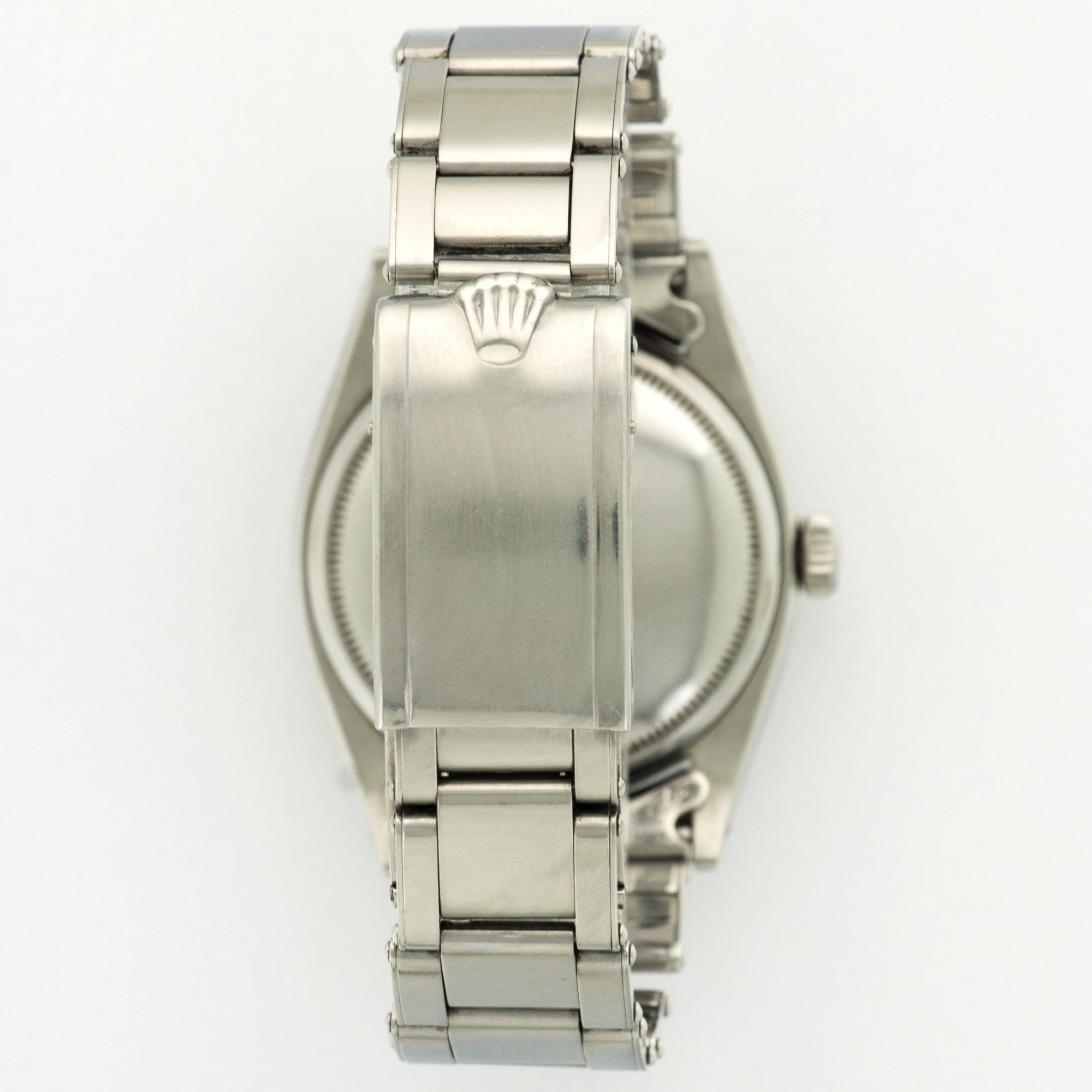 Rolex - Rolex Stainless Steel Explorer Black Gilt Ref. 6352 - The Keystone Watches
