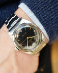 Rolex - Rolex Stainless Steel Explorer Black Gilt Ref. 6352 - The Keystone Watches