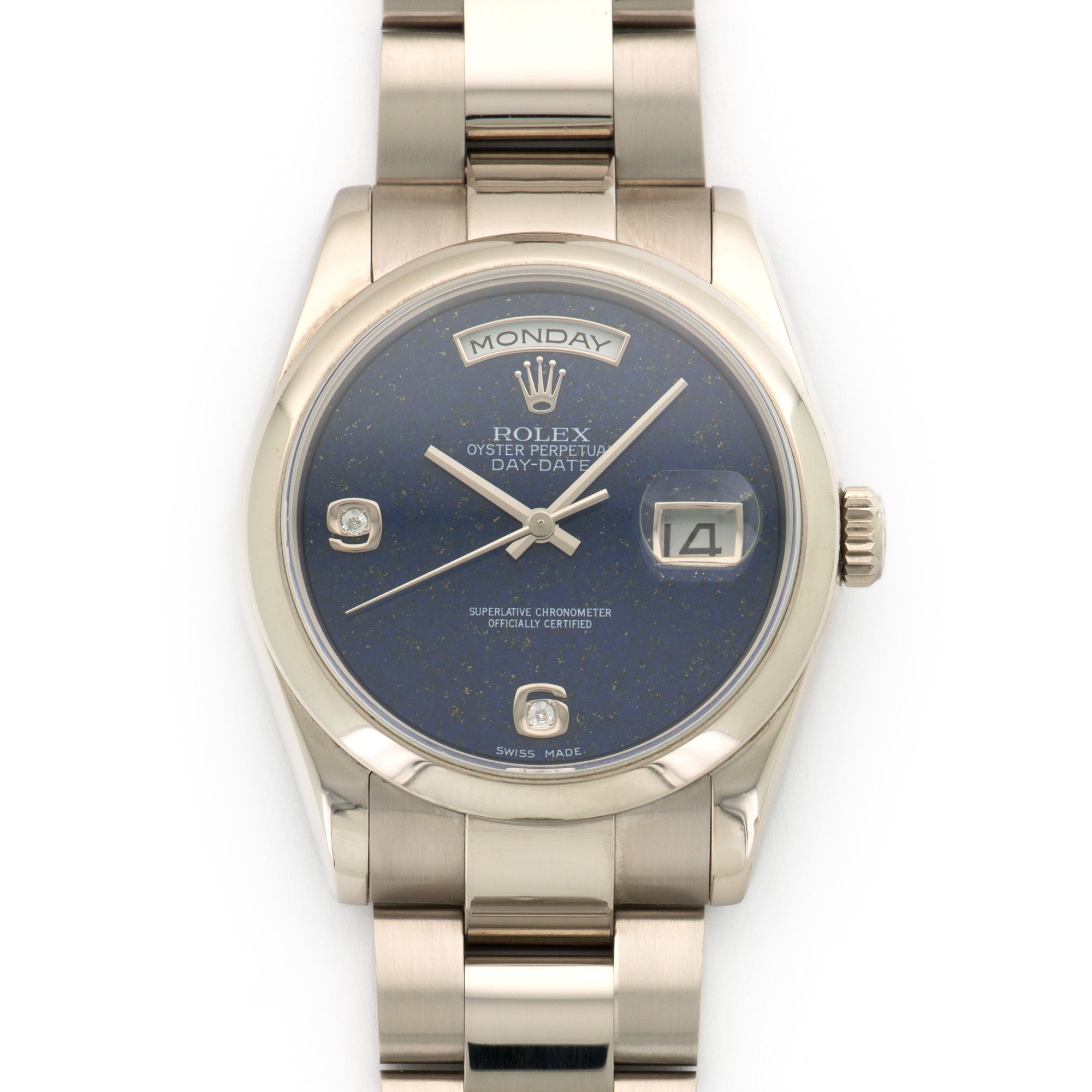Rolex - Rolex White Gold Day-Date Lapis Watch Ref. 118209 - The Keystone Watches