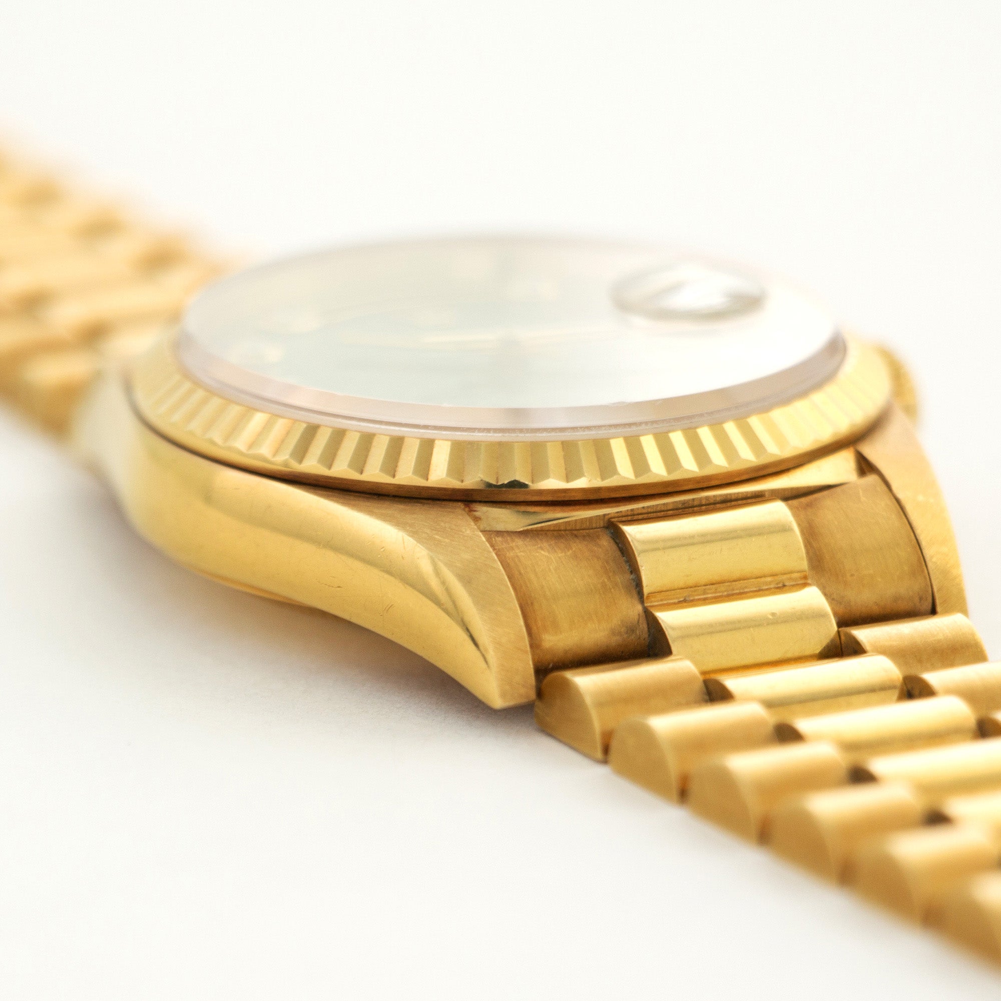 Rolex - Rolex Yellow Gold Jurassic Day-Date Fossil Dial Watch Ref. 18238 - The Keystone Watches