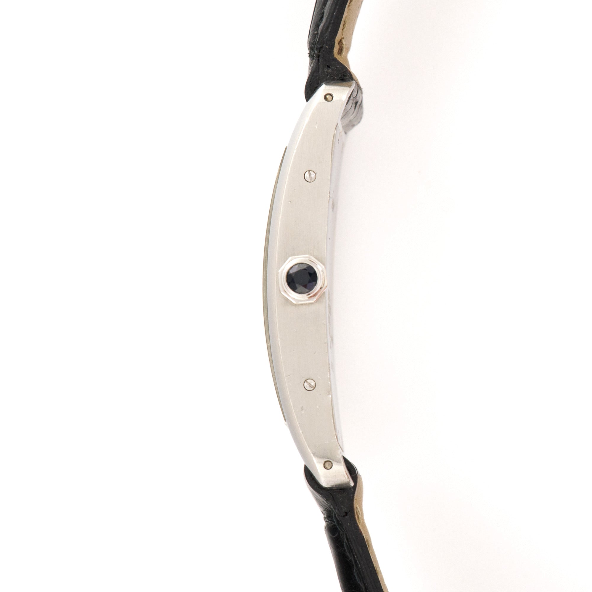 Cartier - Cartier Platinum Jumbo Tank Americaine Mechanique Watch - The Keystone Watches