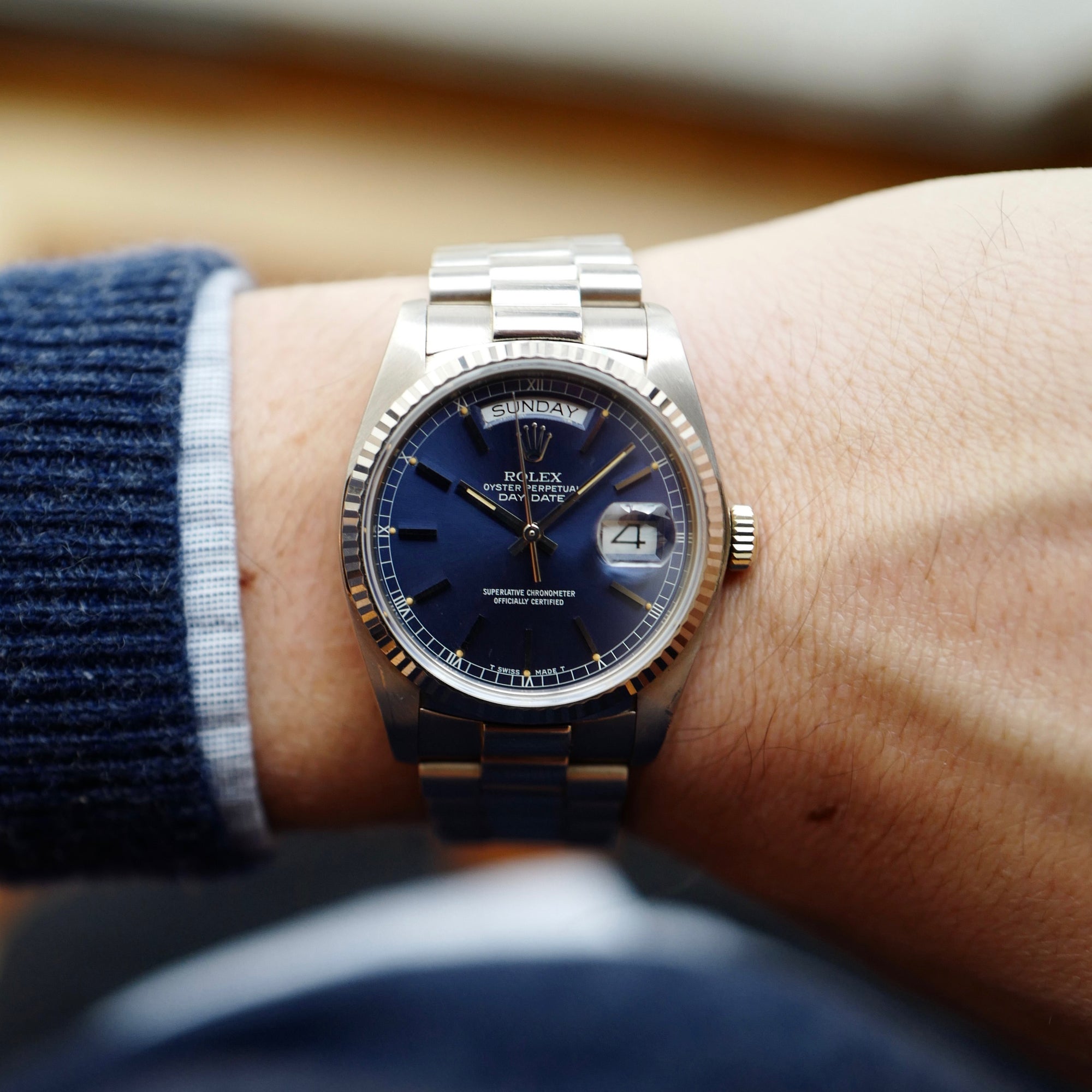 Rolex - Rolex White Gold Day-Date Watch Ref. 18039 - The Keystone Watches