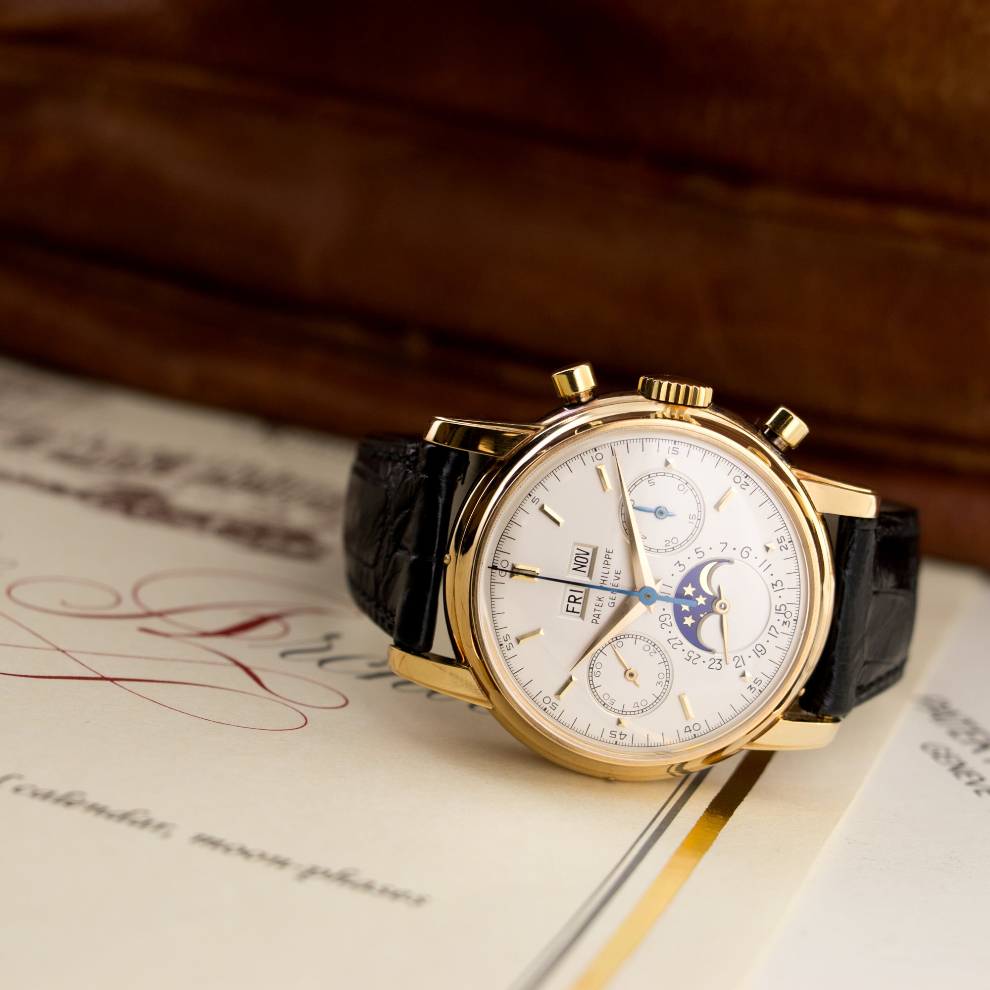 Patek Philippe - Patek Philippe Yellow Gold Perpetual Calendar Chronograph Watch Ref. 2499 - The Keystone Watches