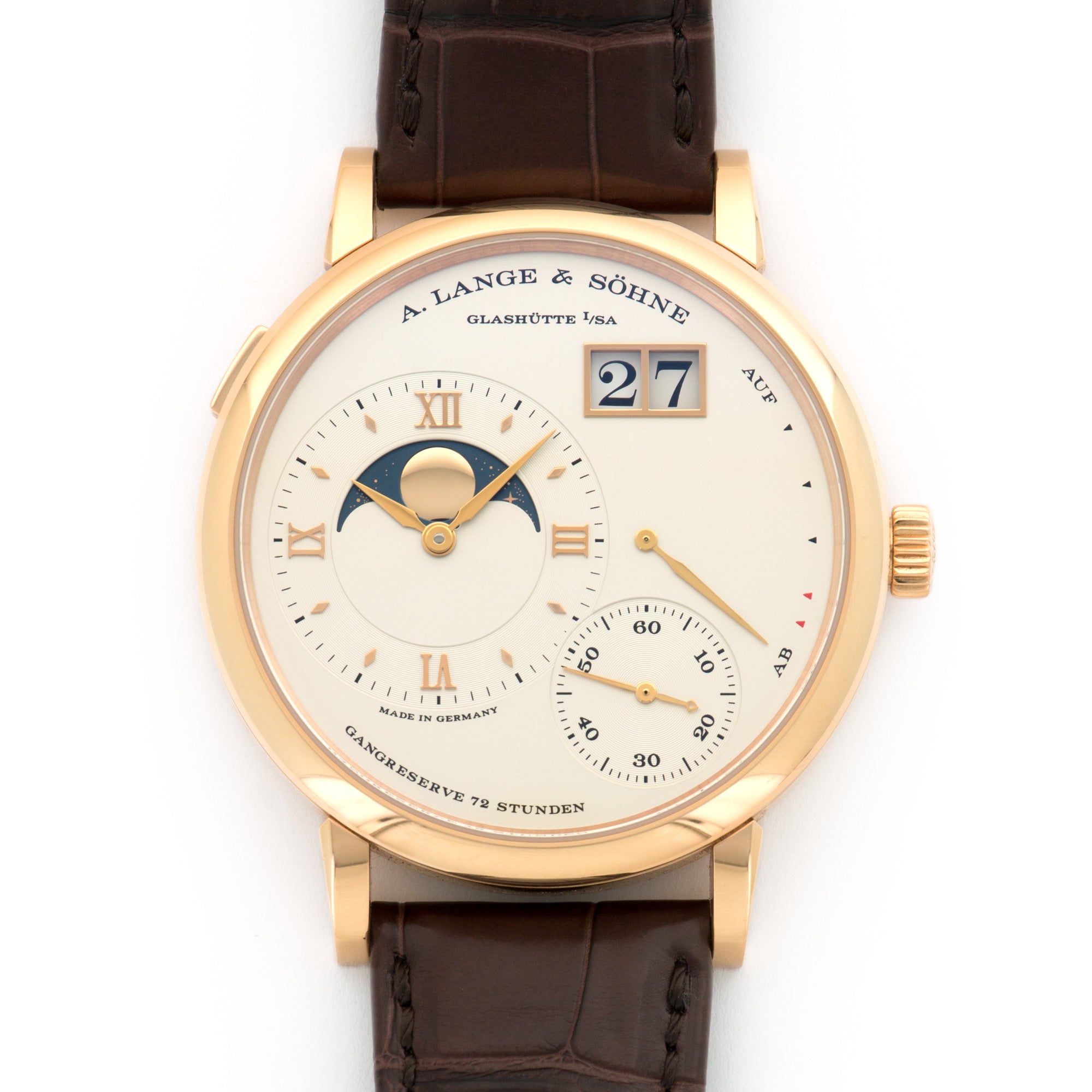 A. Lange & Sohne - A. Lange & Sohne Rose Gold Grand Lange 1 Moonphase Watch Ref. 139.032 - The Keystone Watches