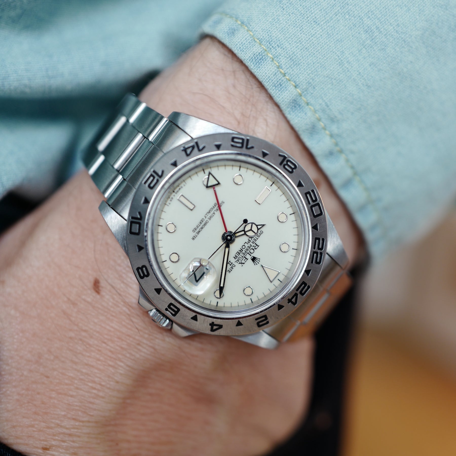 Rolex - Rolex Steel Explorer II Cream Dial Watch Ref. 16550 - The Keystone Watches