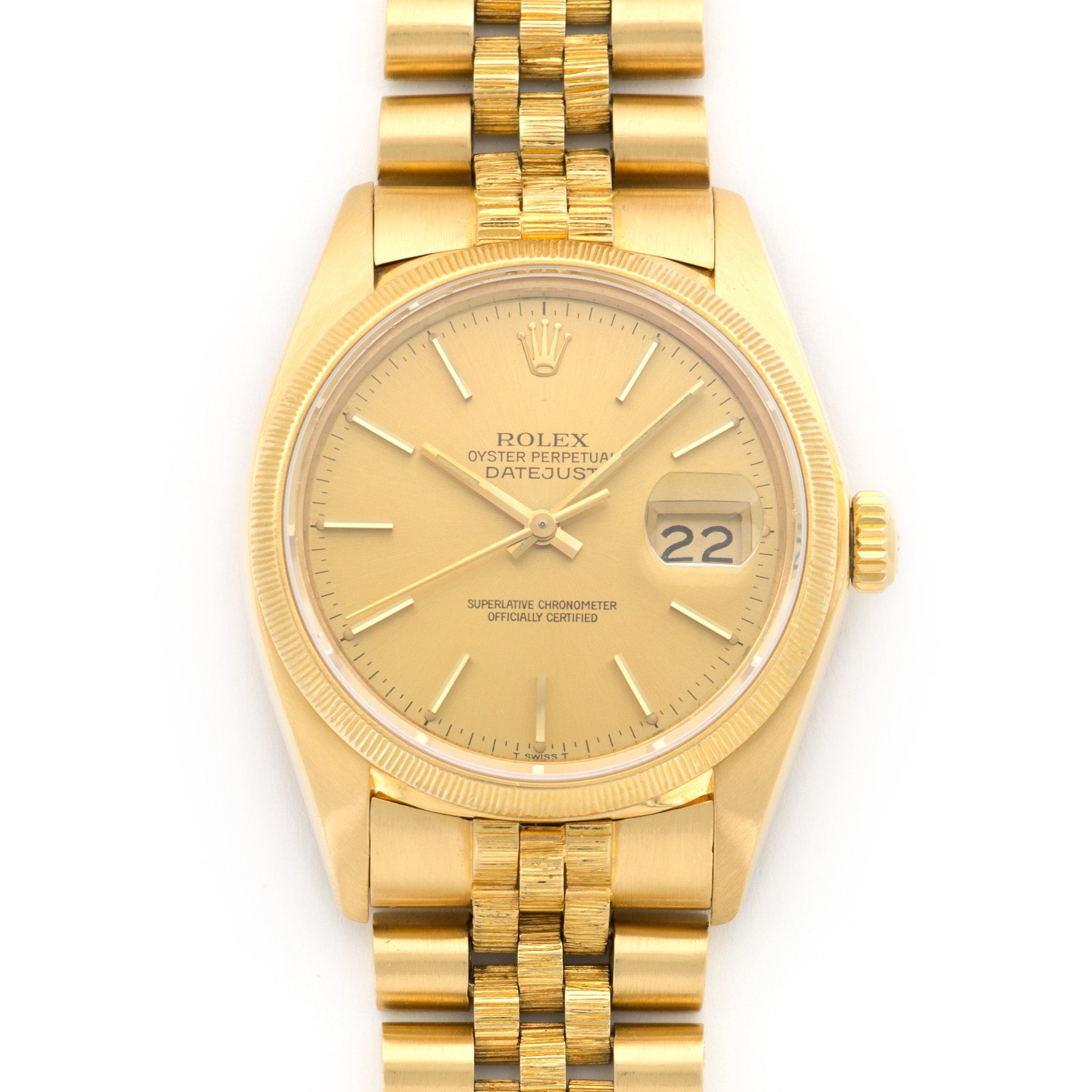 Rolex - Rolex Yellow Gold Datejust Bark Watch Ref. 16078 - The Keystone Watches