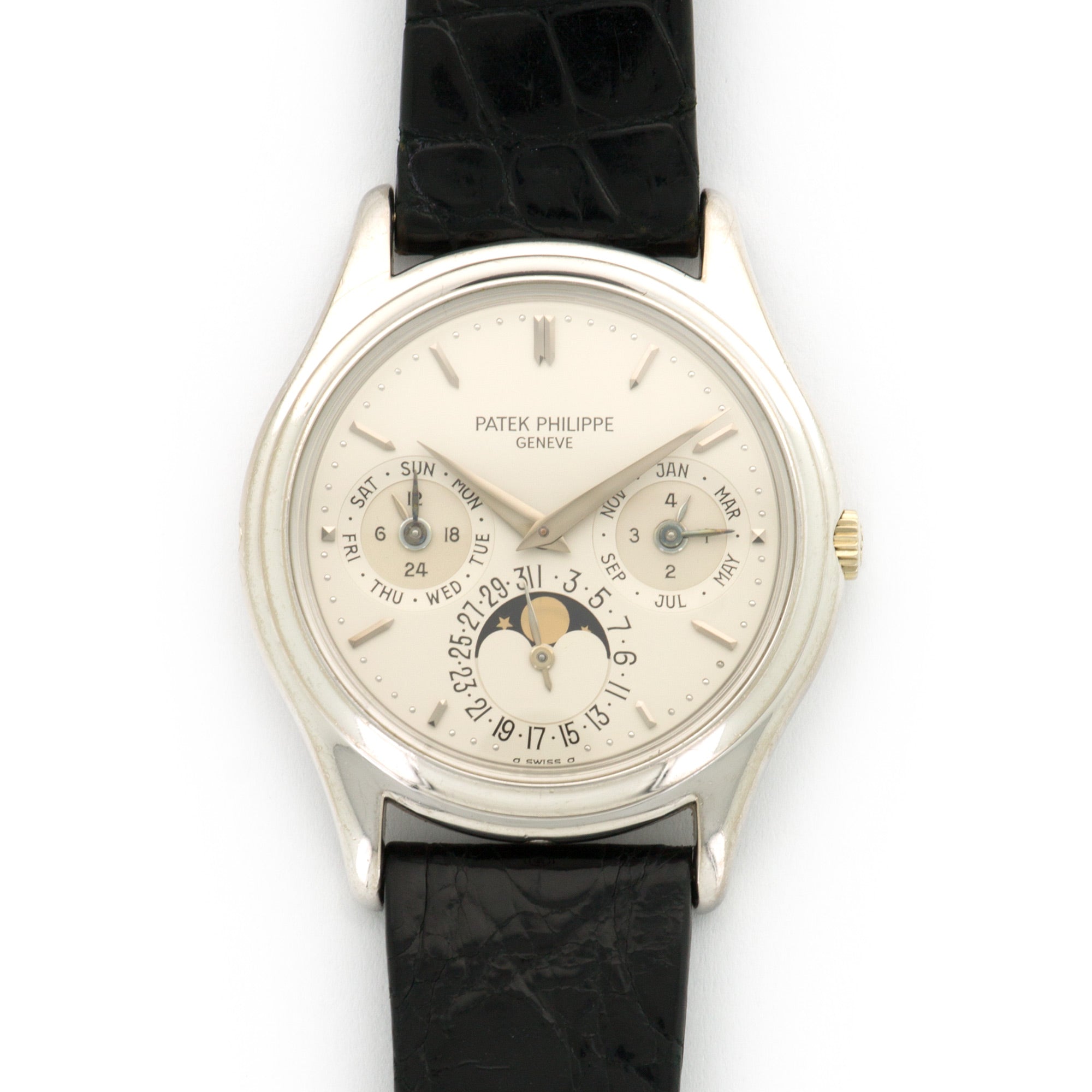 Patek Philippe - Patek Philippe White Gold Perpetual Calendar Watch Ref. 3940 - The Keystone Watches
