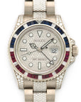 Rolex - Rolex White Gold GMT-Master II Sapphire Ruby Diamond Watch Ref. 116759 - The Keystone Watches