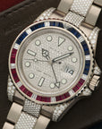 Rolex - Rolex White Gold GMT-Master II Sapphire Ruby Diamond Watch Ref. 116759 - The Keystone Watches