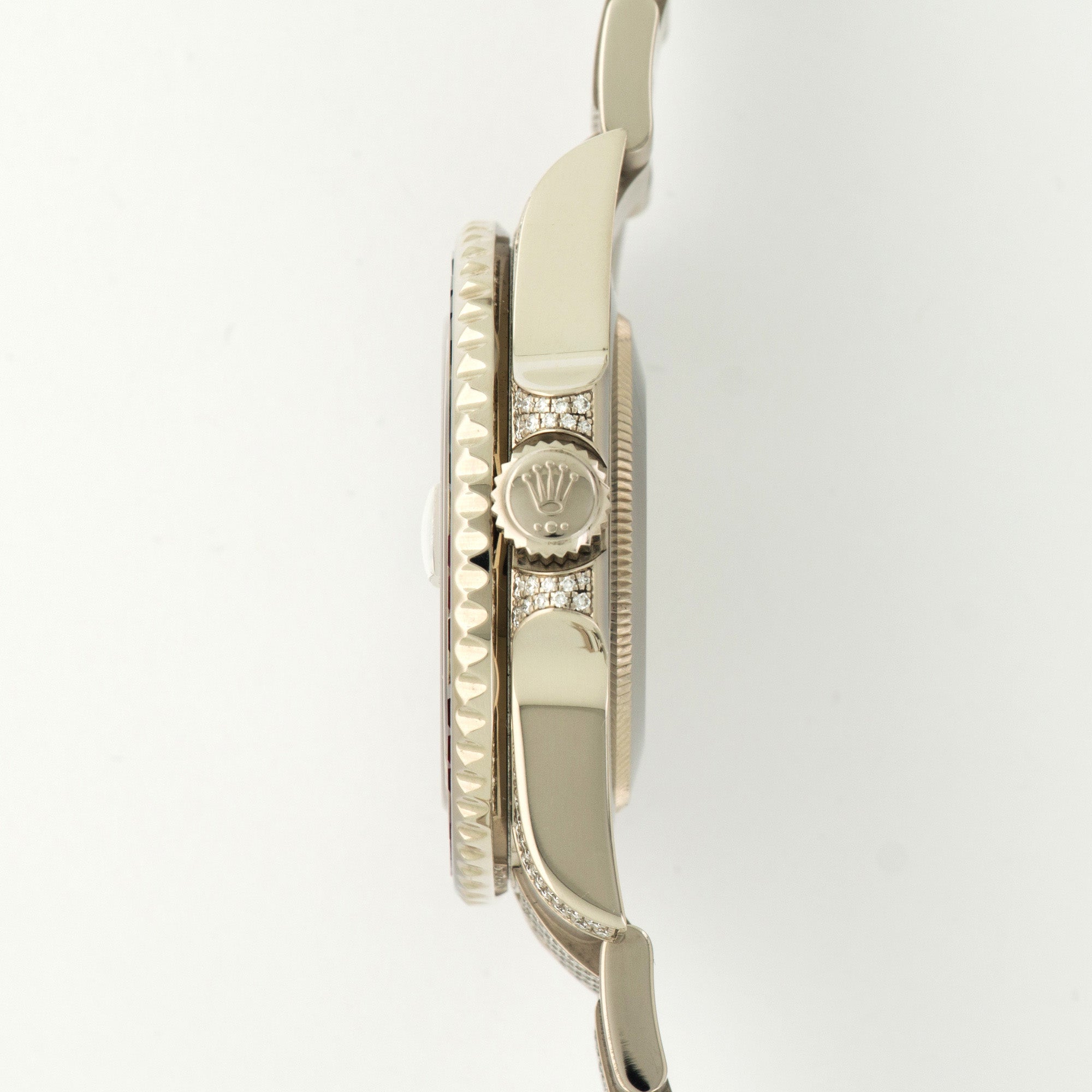 Rolex - Rolex White Gold GMT-Master II Sapphire Ruby Diamond Watch Ref. 116759 - The Keystone Watches