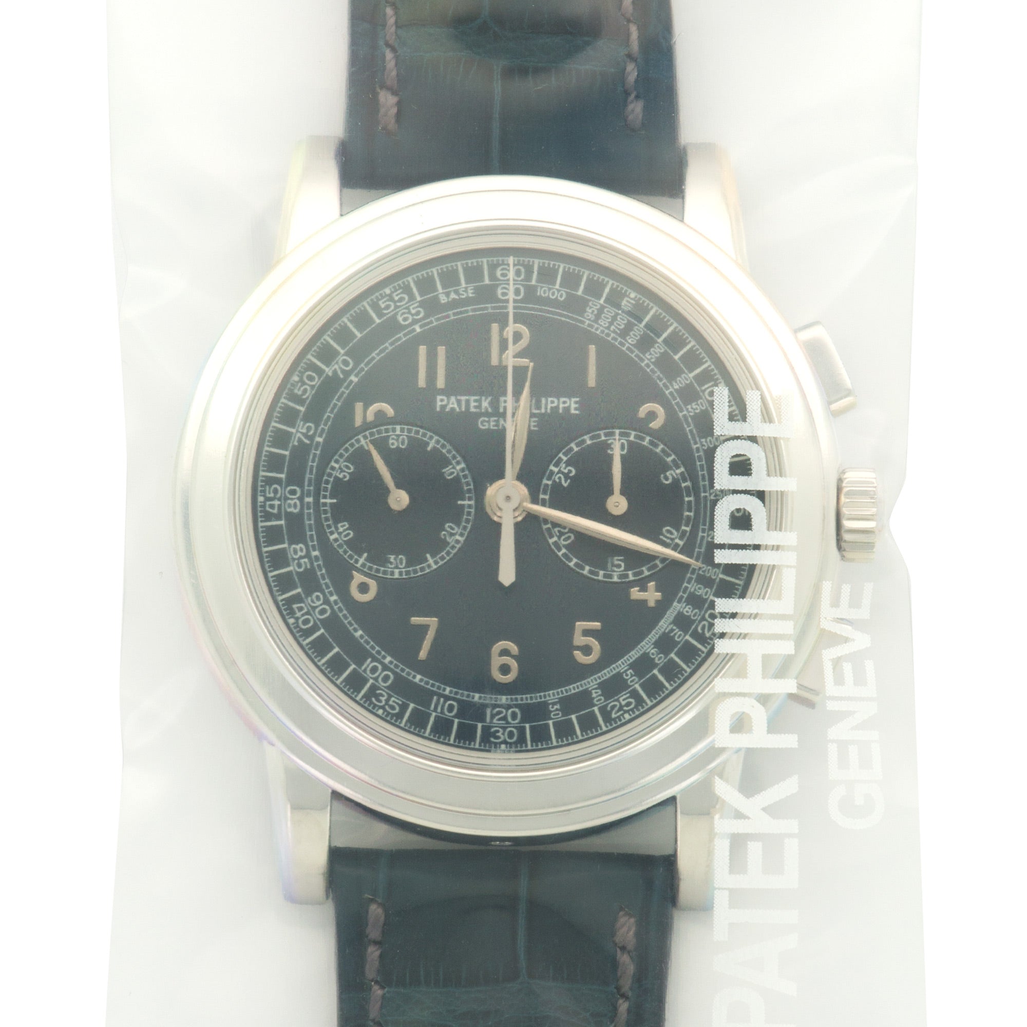 Patek Philippe - Unworn Patek Philippe Platinum Chronograph Ref. 5070 in Original Plastic Seal - The Keystone Watches