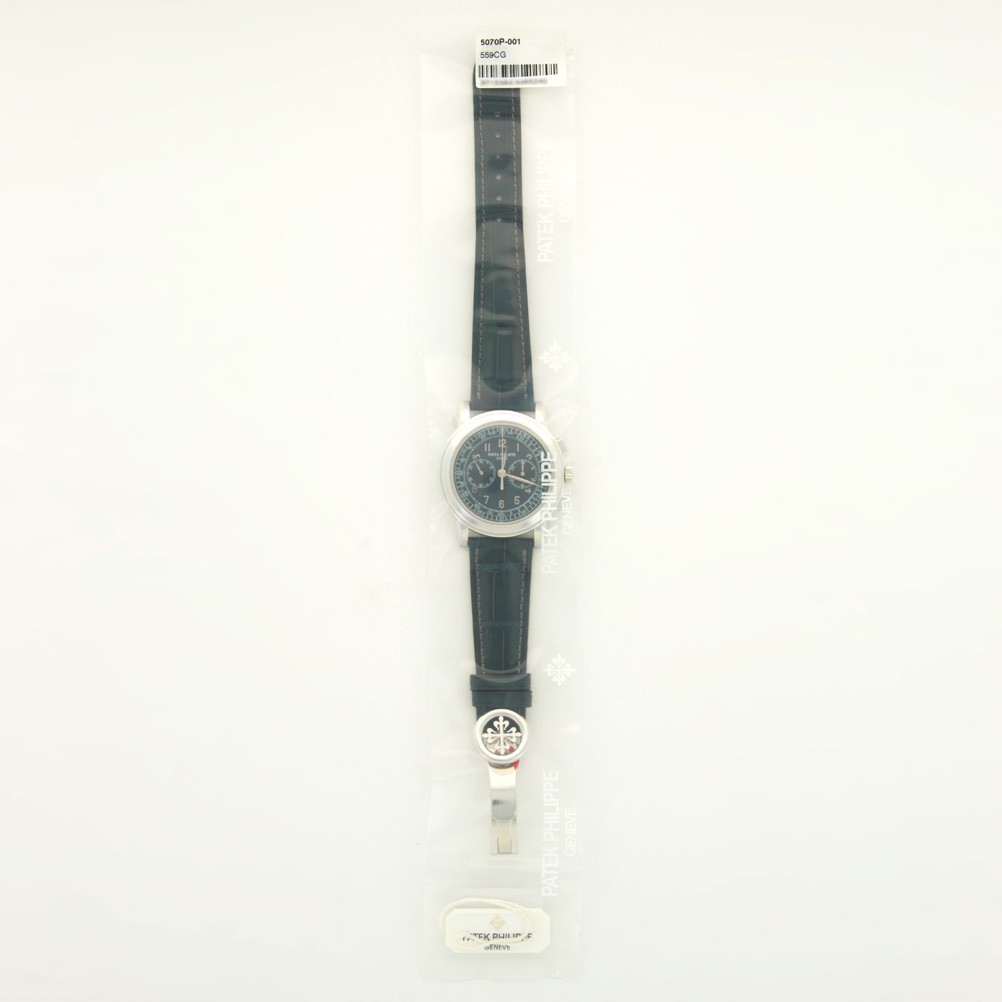 Patek Philippe - Unworn Patek Philippe Platinum Chronograph Ref. 5070 in Original Plastic Seal - The Keystone Watches