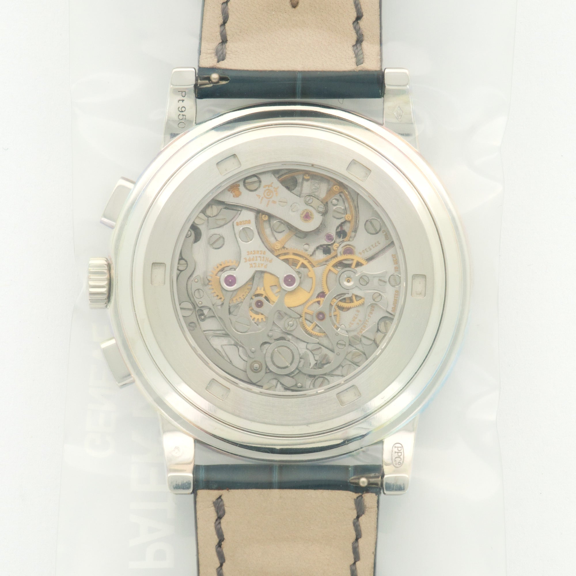 Patek Philippe - Unworn Patek Philippe Platinum Chronograph Ref. 5070 in Original Plastic Seal - The Keystone Watches