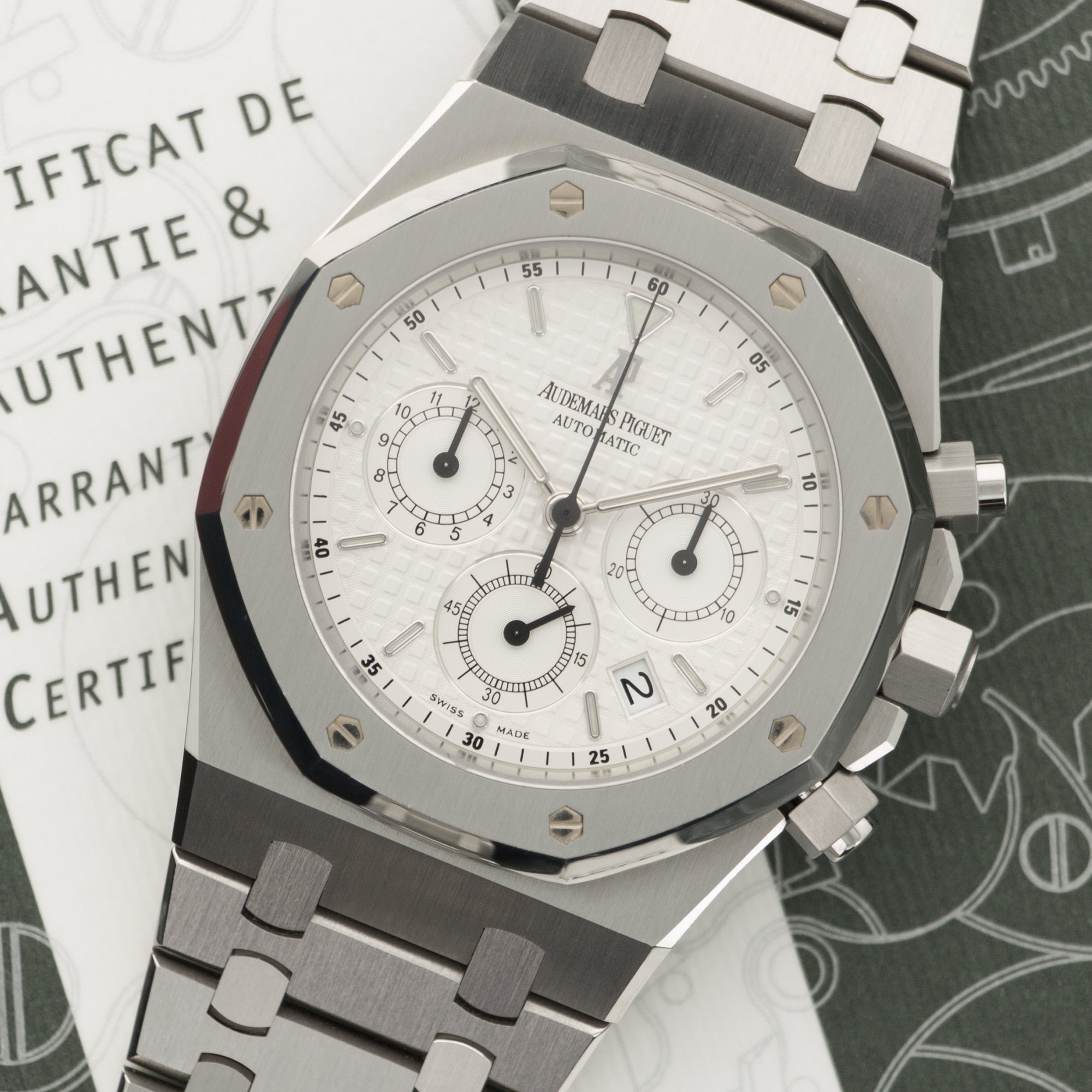 Audemars Piguet - Audemars Piguet Steel Royal Oak Chronograph Watch, ref. 25860 - The Keystone Watches