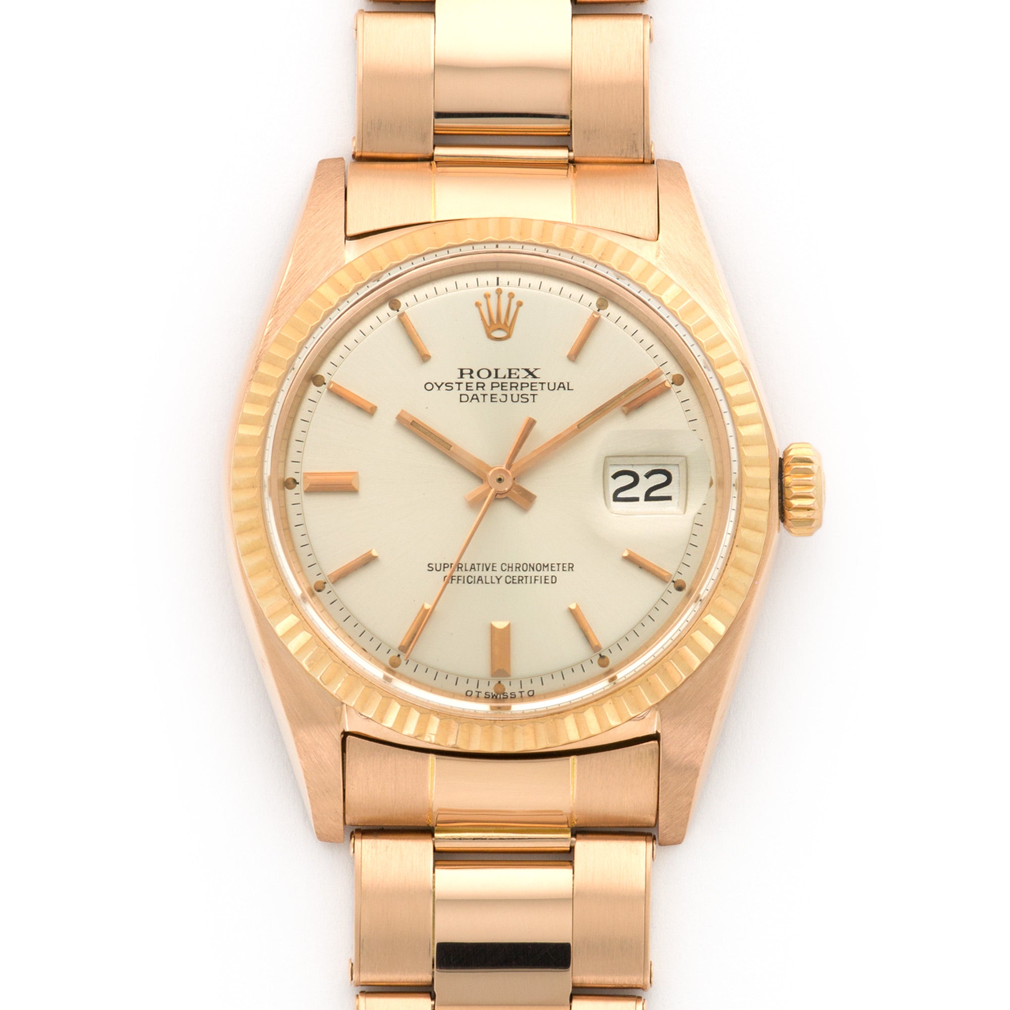 Rolex - Rolex Rose Gold Datejust Watch Ref. 1601 - The Keystone Watches