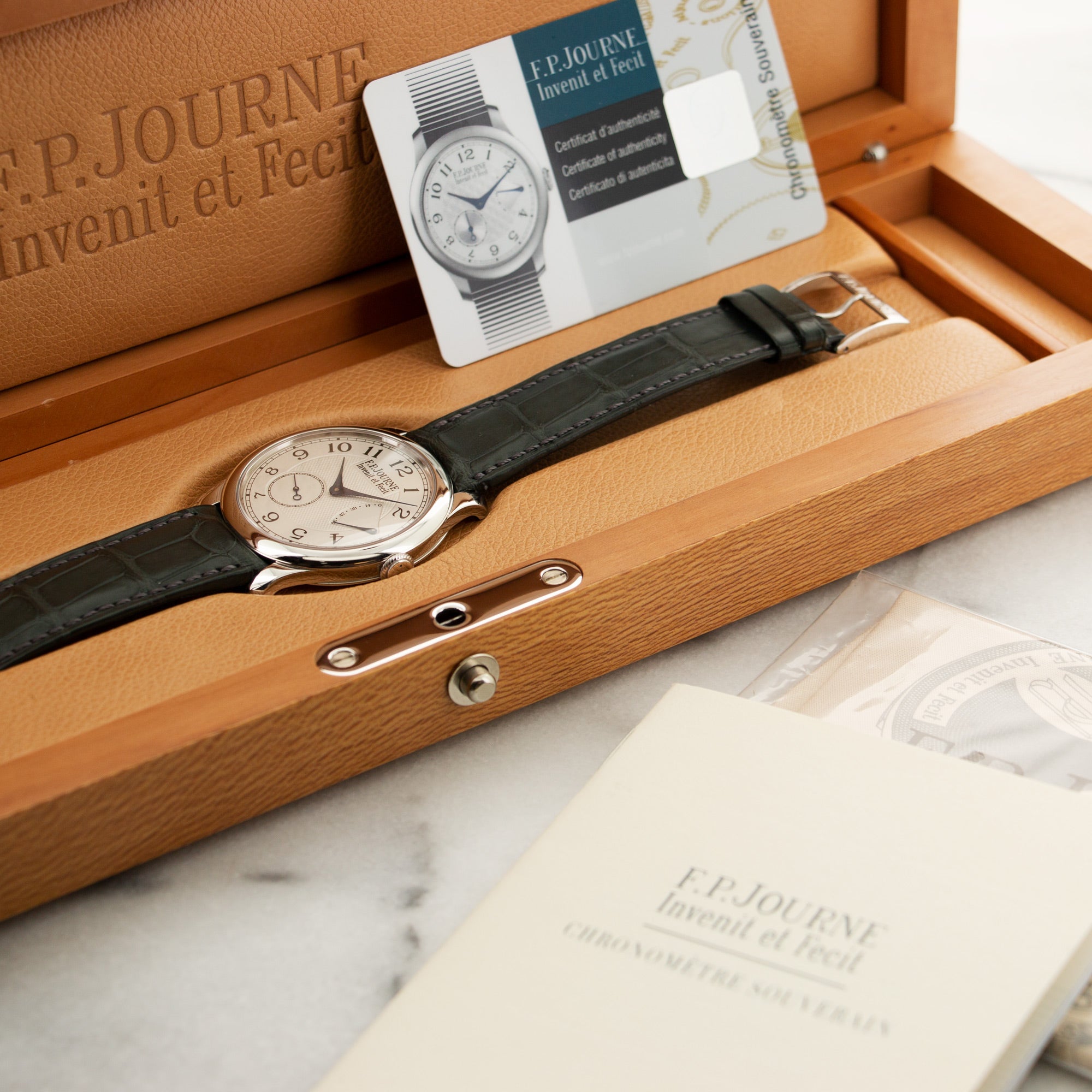 FP Journe - F.P. Journe Platinum Chronometre Souverain Watch - The Keystone Watches