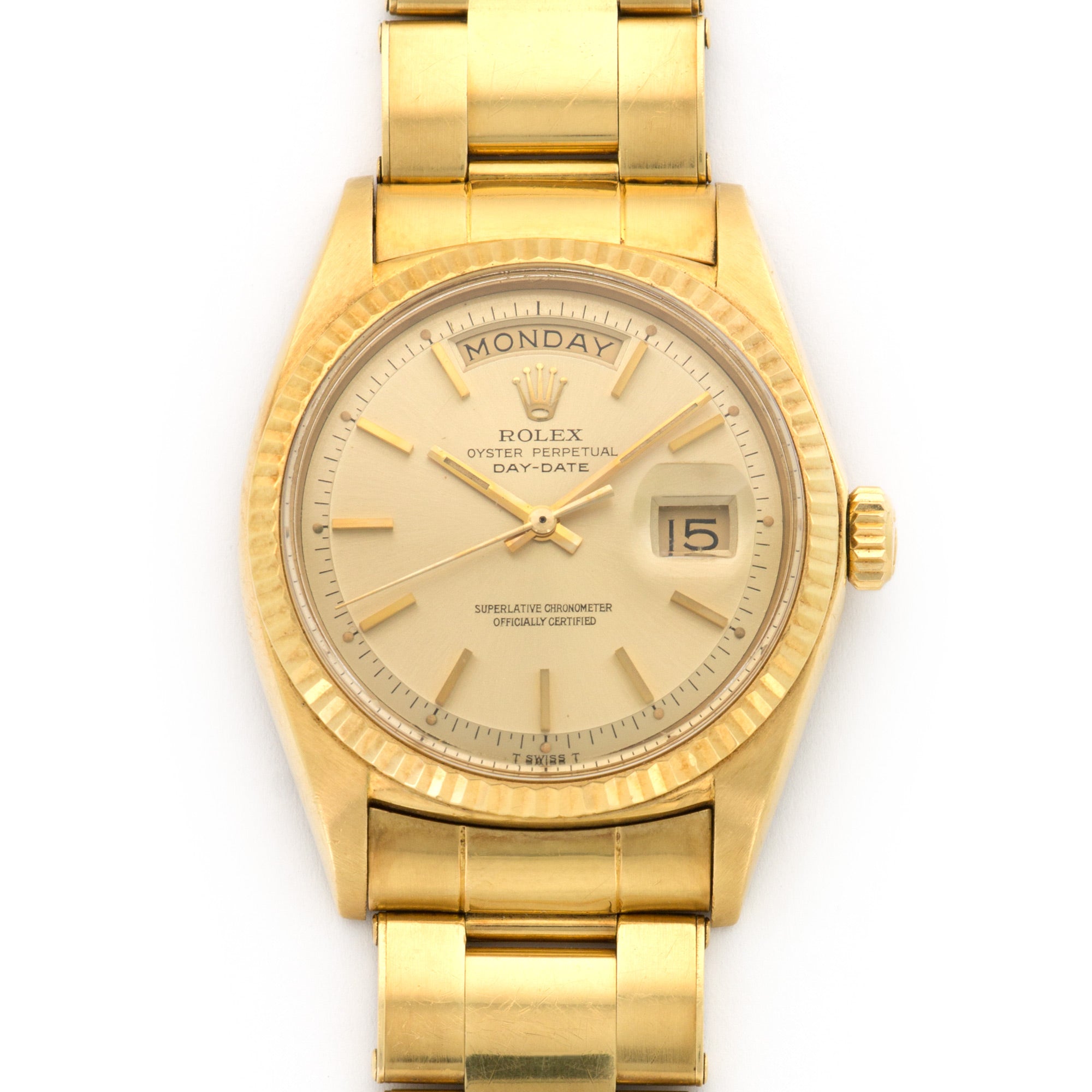 Rolex - Rolex Yellow Gold Day-Date Watch Ref. 1803 with Original Booklet - The Keystone Watches