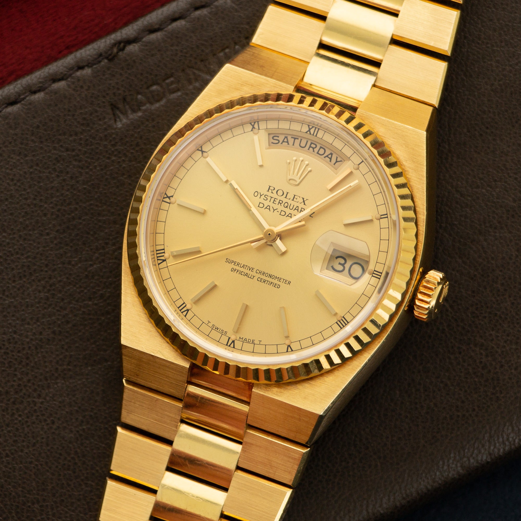 Rolex - Rolex Yellow Gold Day-Date OysterQuartz Watch Ref. 19018 - The Keystone Watches
