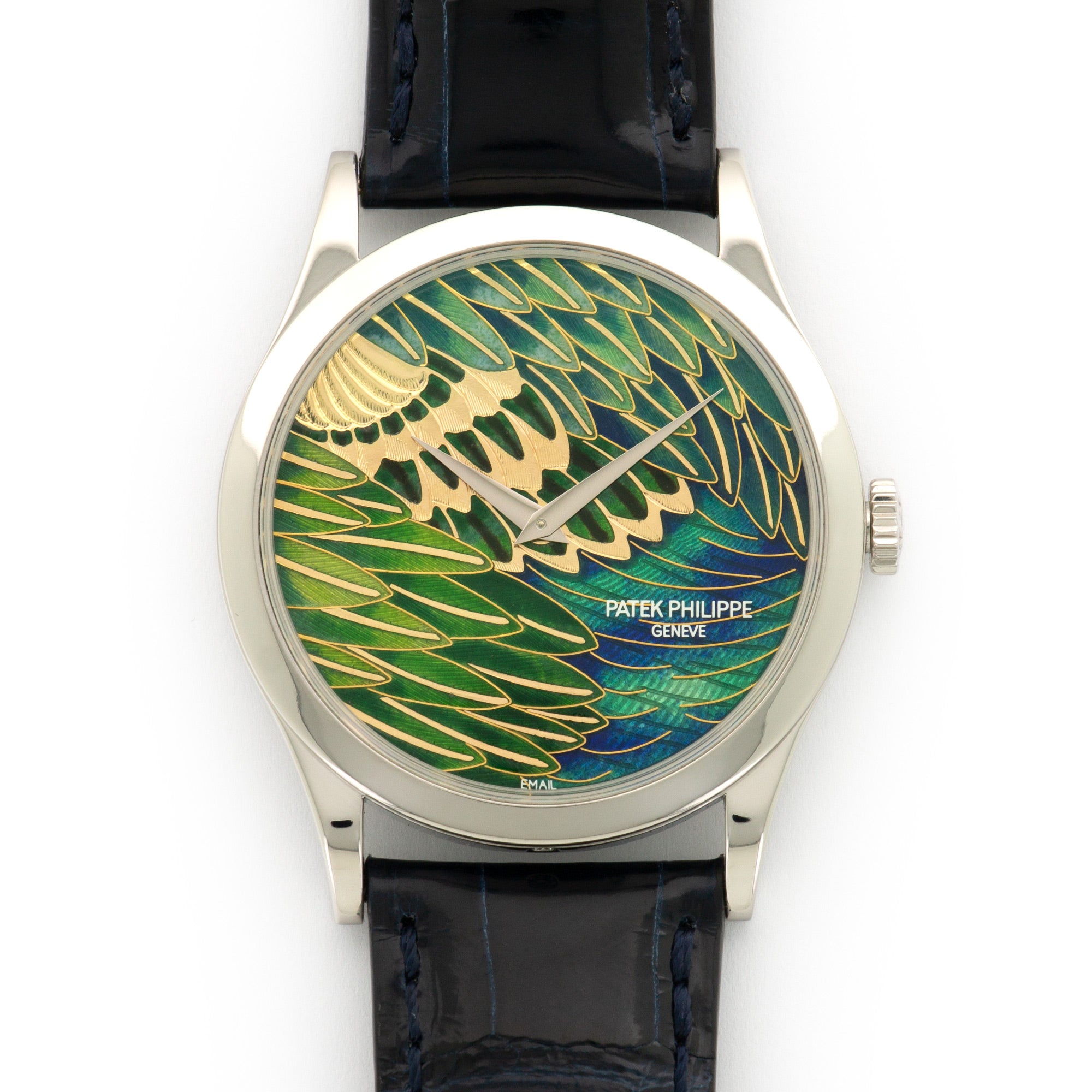 Patek Philippe - Patek Philippe Platinum Cloisonne Dial Watch Ref. 5077 - The Keystone Watches