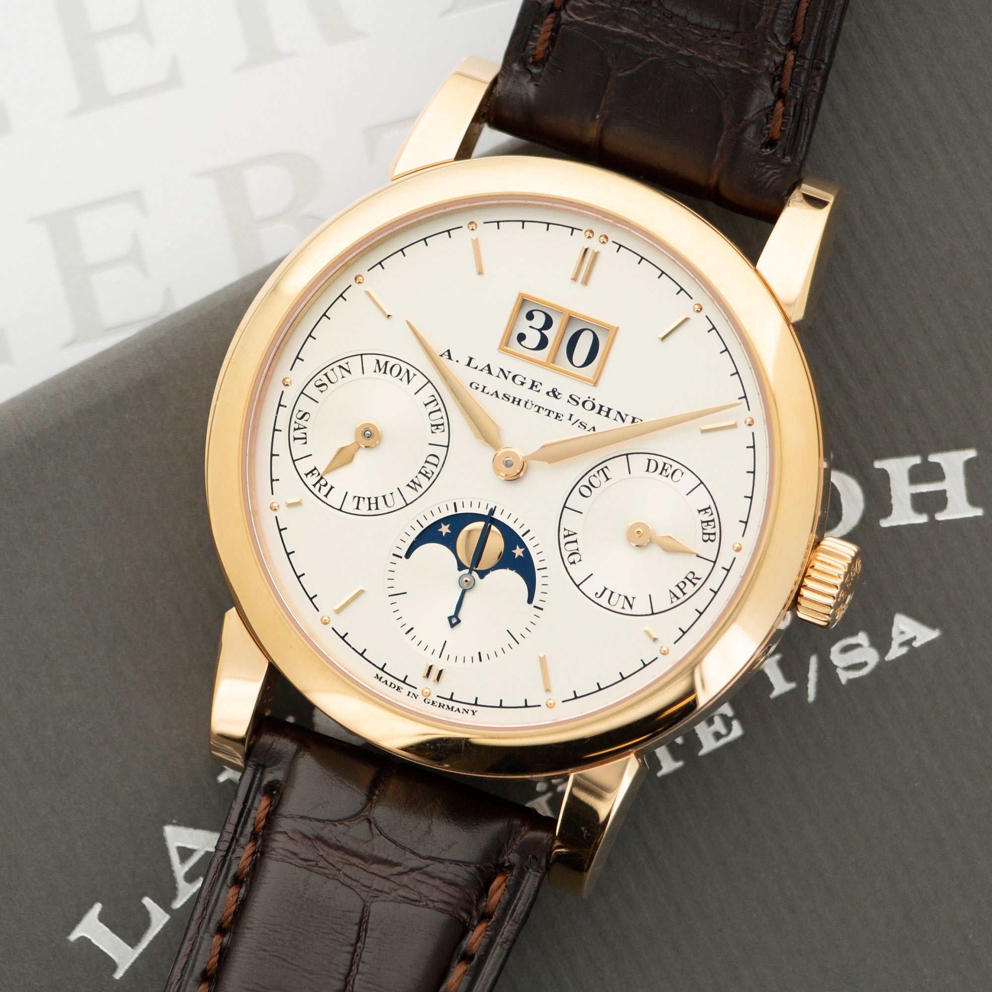 A. Lange & Sohne - A. Lange & Sohne Rose Gold Saxonia Annual Calendar Watch Ref. 330.032 - The Keystone Watches