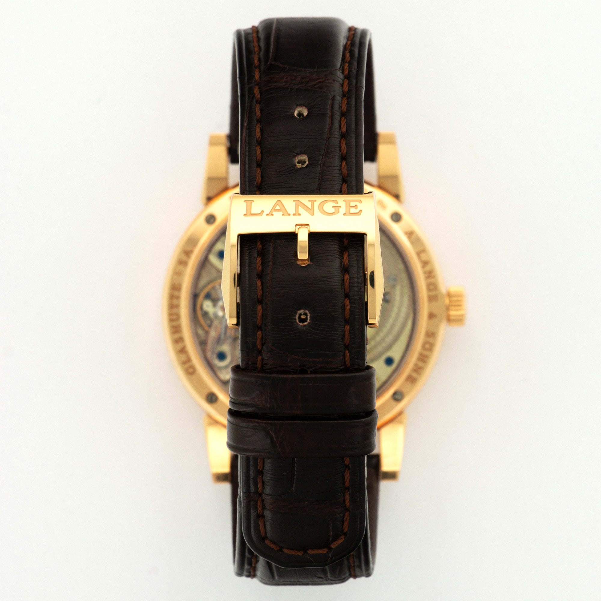 A. Lange & Sohne - A. Lange & Sohne Rose Gold Saxonia Annual Calendar Watch Ref. 330.032 - The Keystone Watches