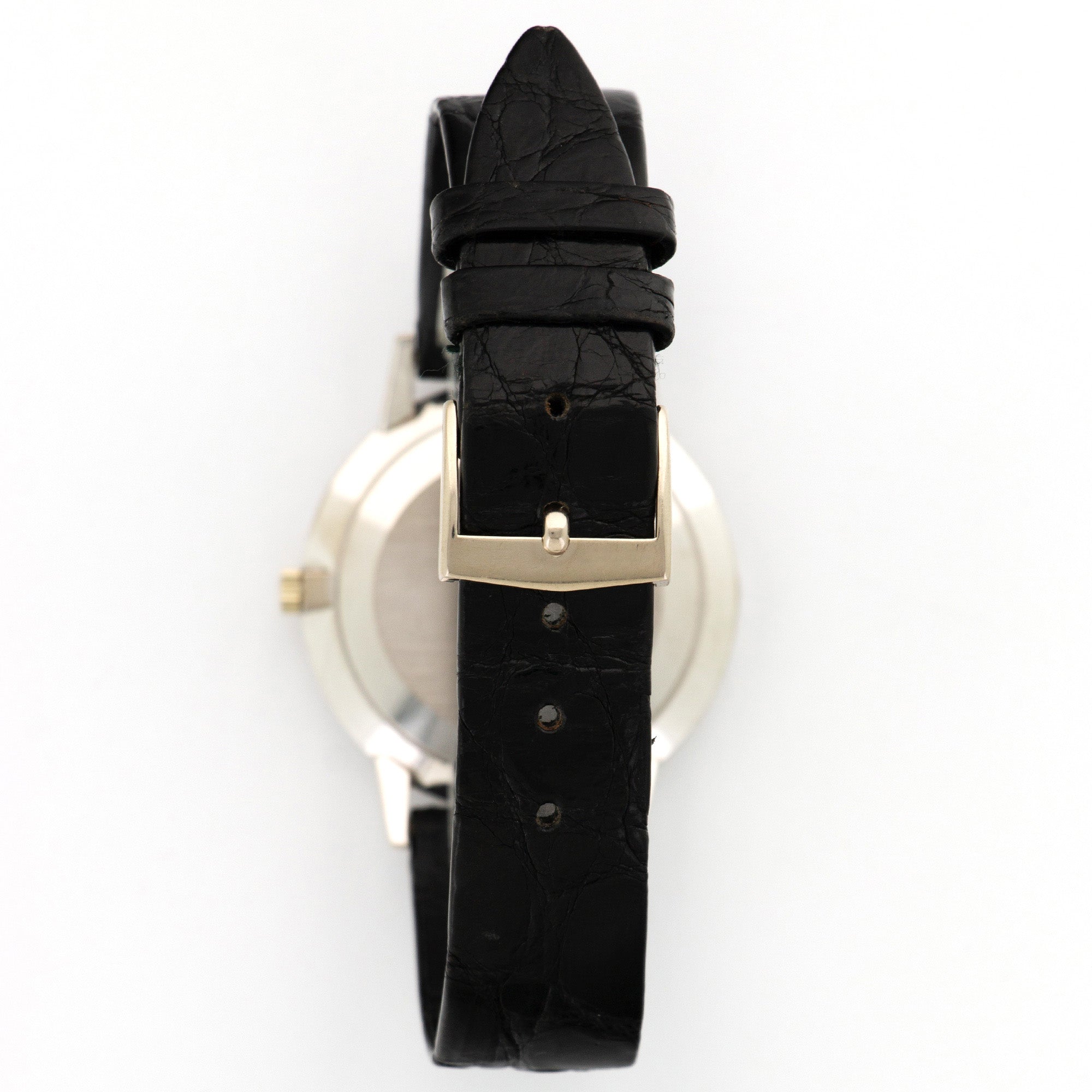 Patek Philippe - Patek Philippe Calatrava White Gold on Strap Ref. 3893 - The Keystone Watches