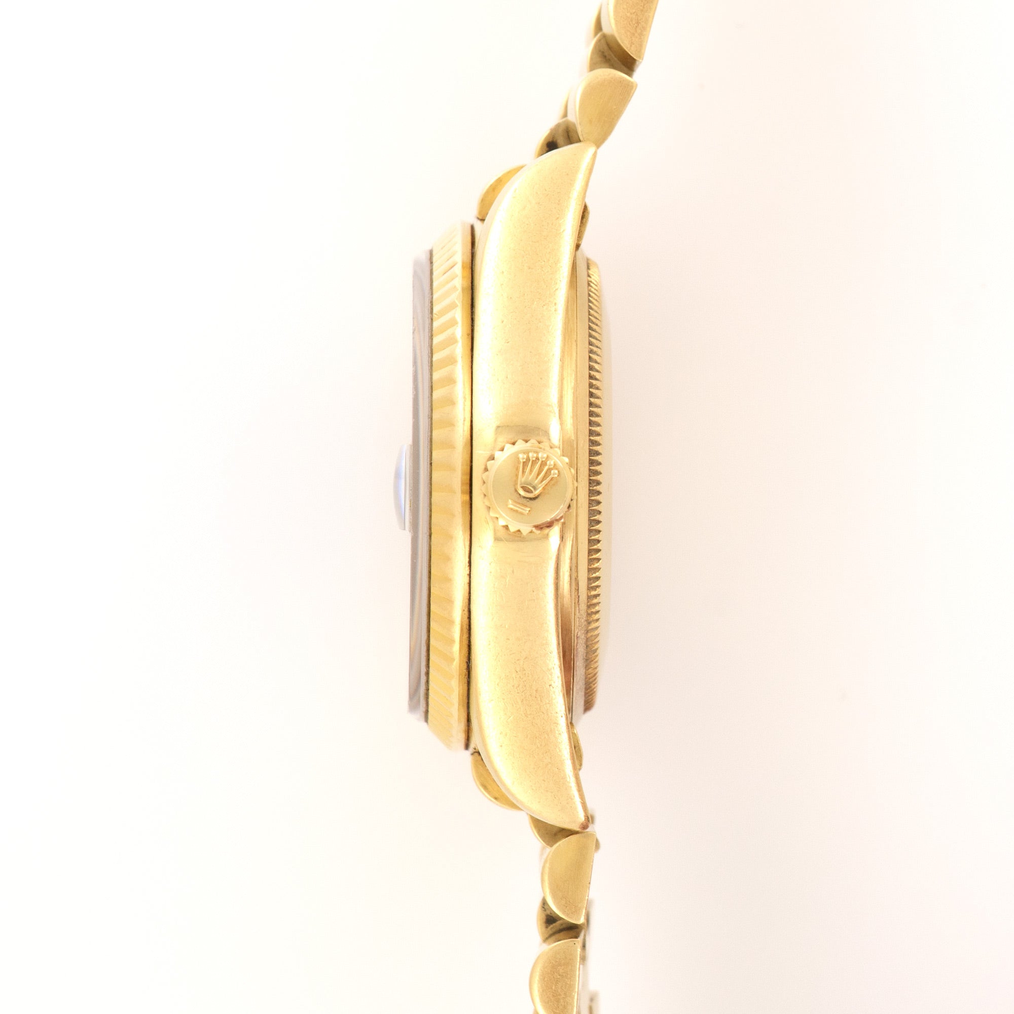 Rolex - Rolex Yellow Gold Day-Date Blue Vignette Diamond Watch - The Keystone Watches