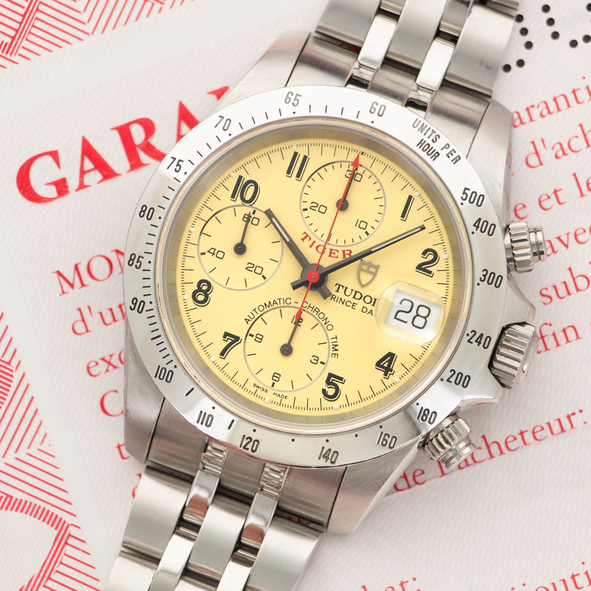 Tudor - Tudor Chrono-Time Tiger Watch Ref. 79280 with Original Warranty Paper - The Keystone Watches
