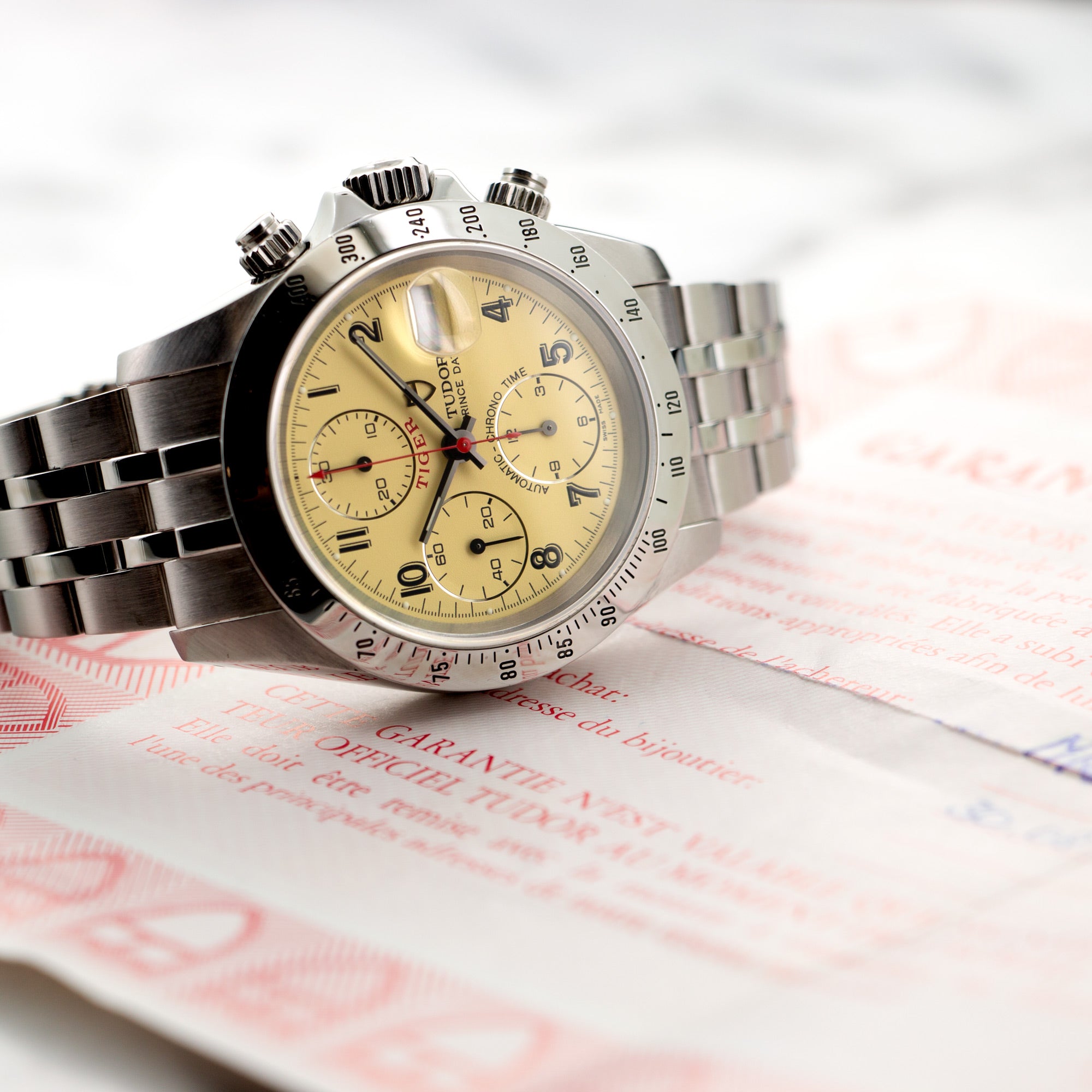Tudor - Tudor Chrono-Time Tiger Watch Ref. 79280 with Original Warranty Paper - The Keystone Watches