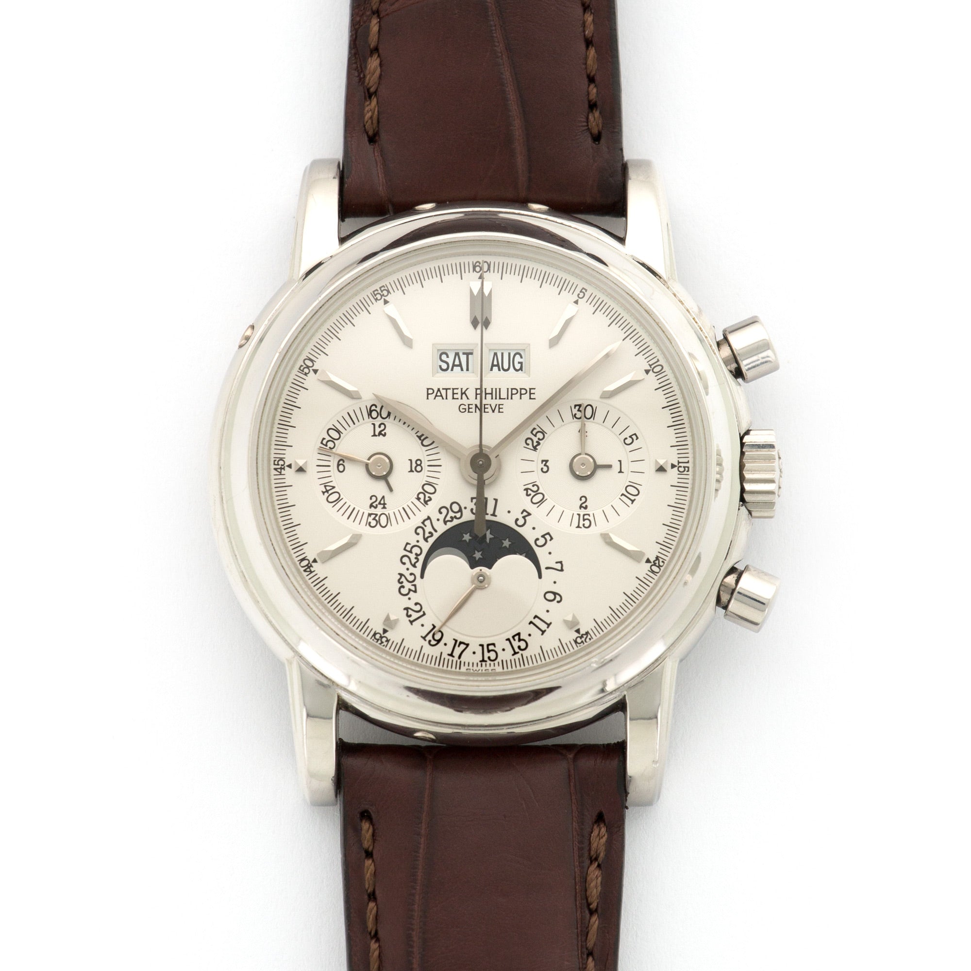 Patek Philippe - Patek Philippe Platinum Perpetual Calendar Chrono Watch Ref. 3970 - The Keystone Watches