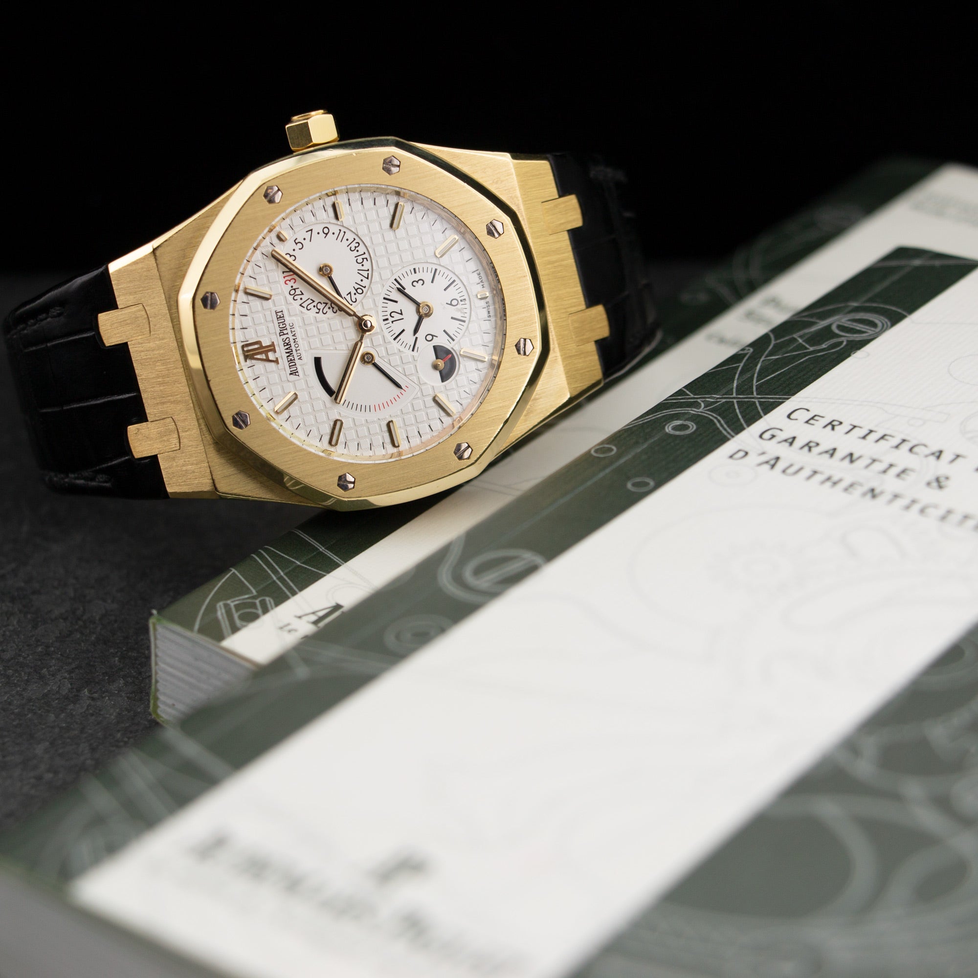Audemars Piguet - Audemars Piguet Yellow Gold Royal Oak Dual Time Watch Ref. 26120 - The Keystone Watches