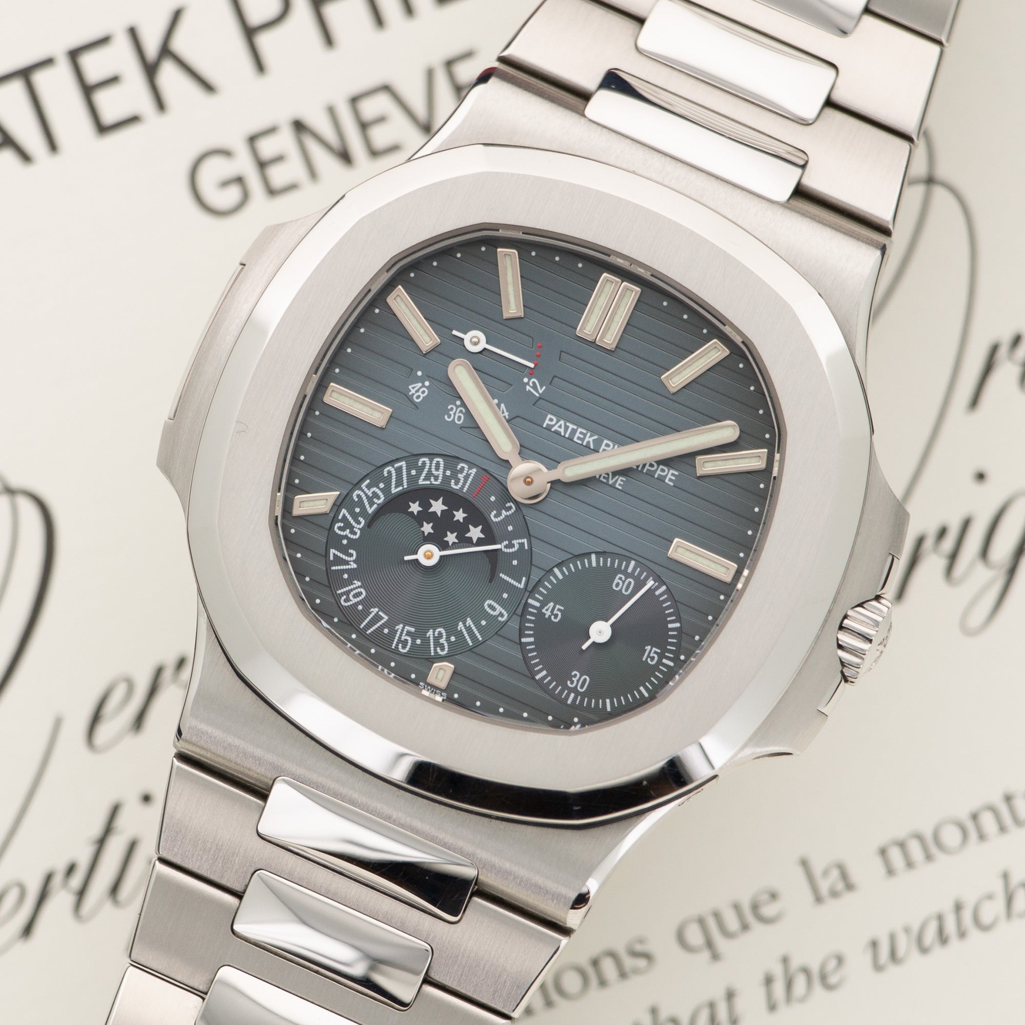 Patek Philippe - Patek Philippe Nautilus Moonphase Watch Ref. 5712 - The Keystone Watches