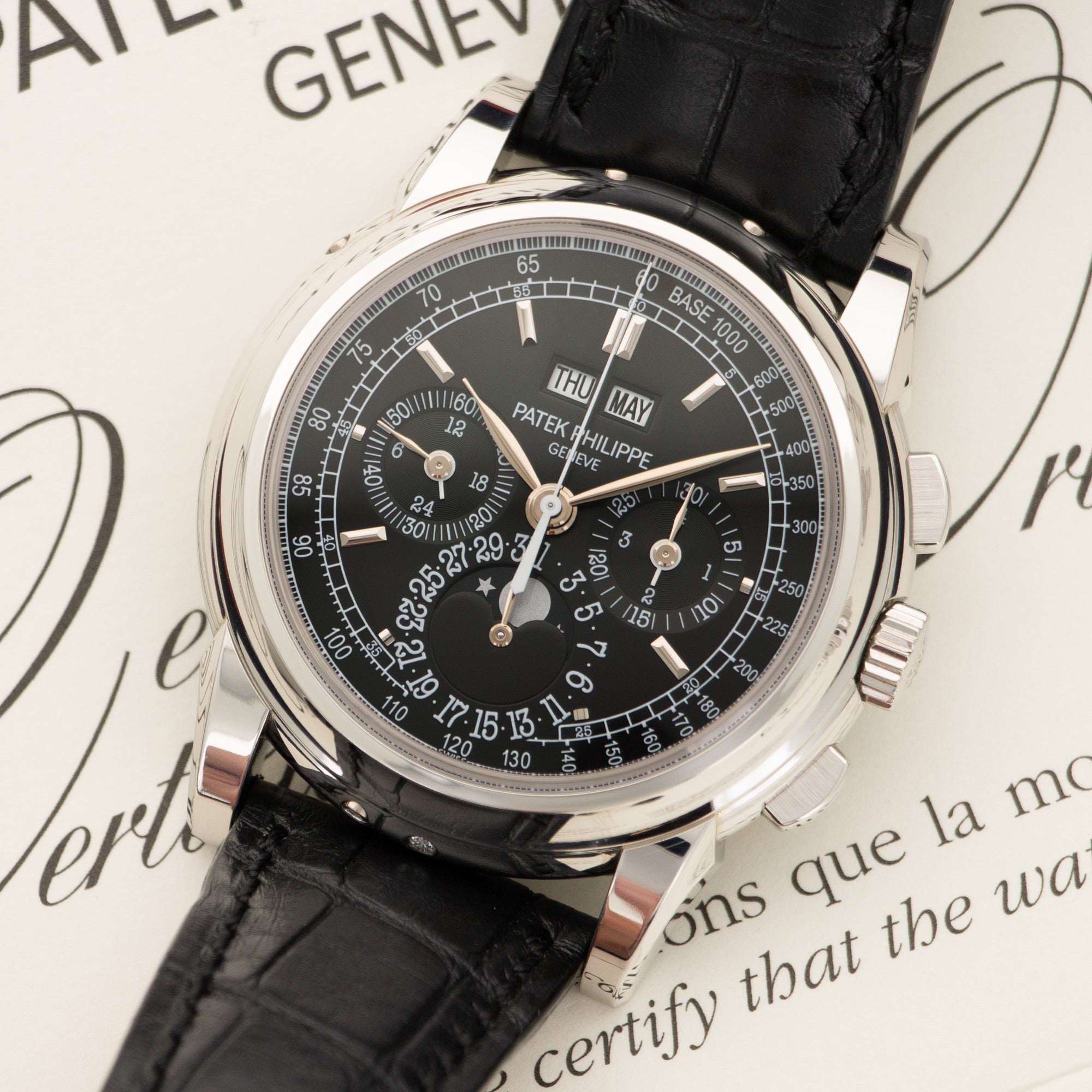 Patek Philippe - Patek Philippe Platinum Perpetual Calendar Chrono Watch Ref. 5970 - The Keystone Watches