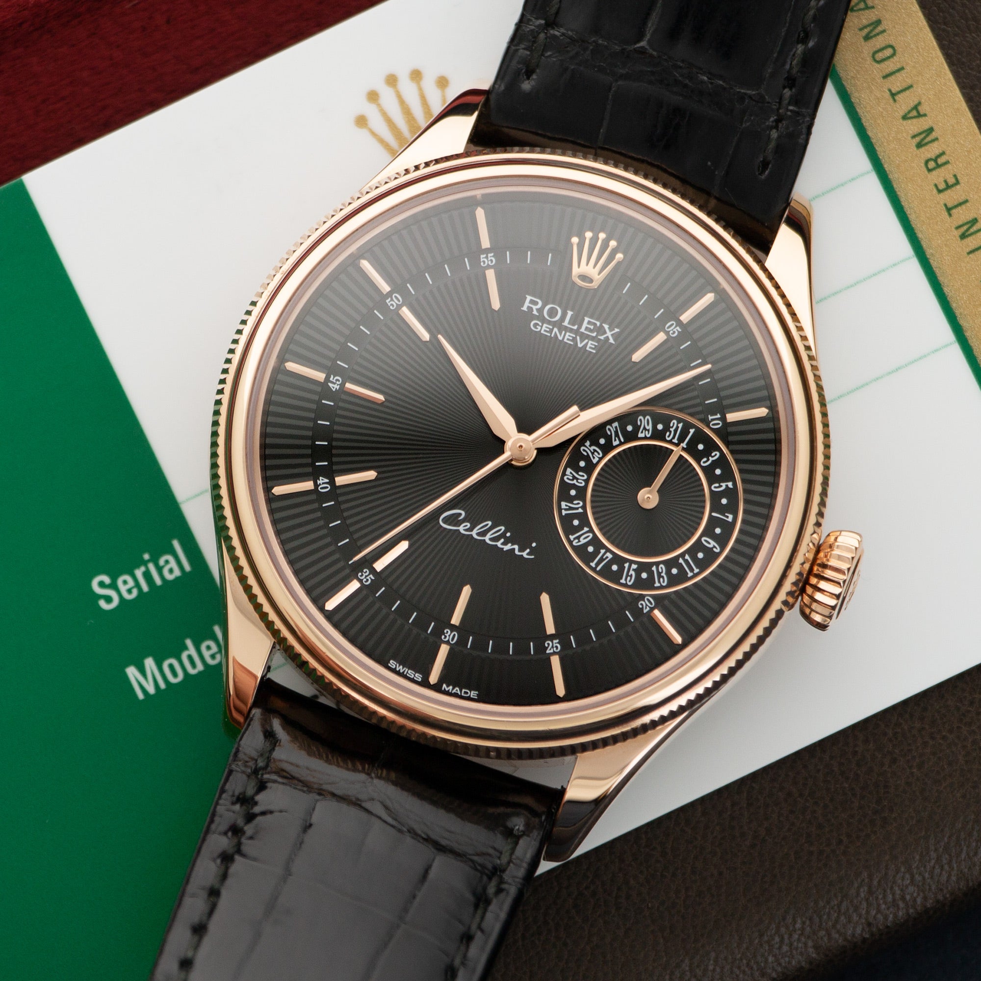 Rolex - Rolex Rose Gold Cellini Strap Watch Ref. 50515 - The Keystone Watches