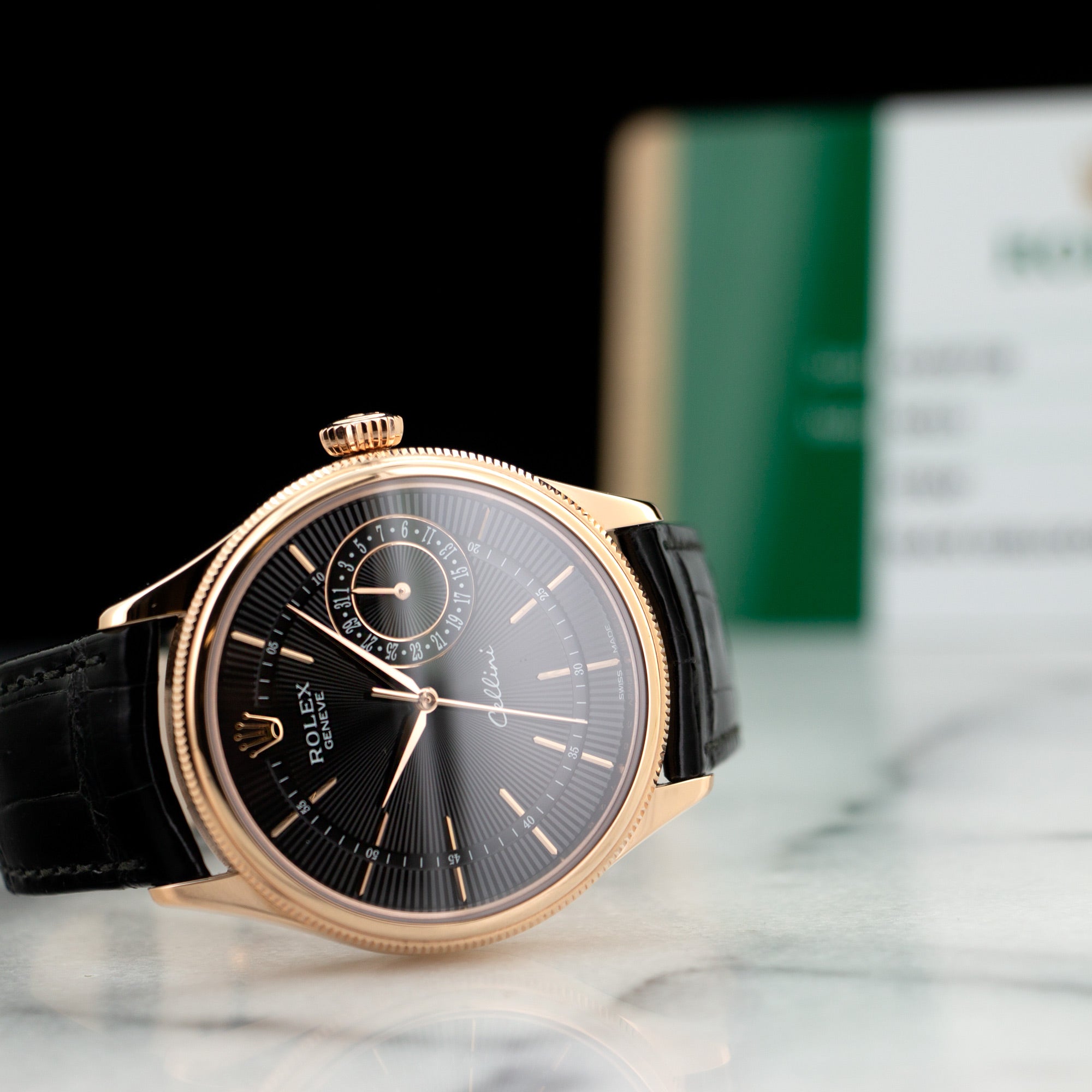 Rolex - Rolex Rose Gold Cellini Strap Watch Ref. 50515 - The Keystone Watches